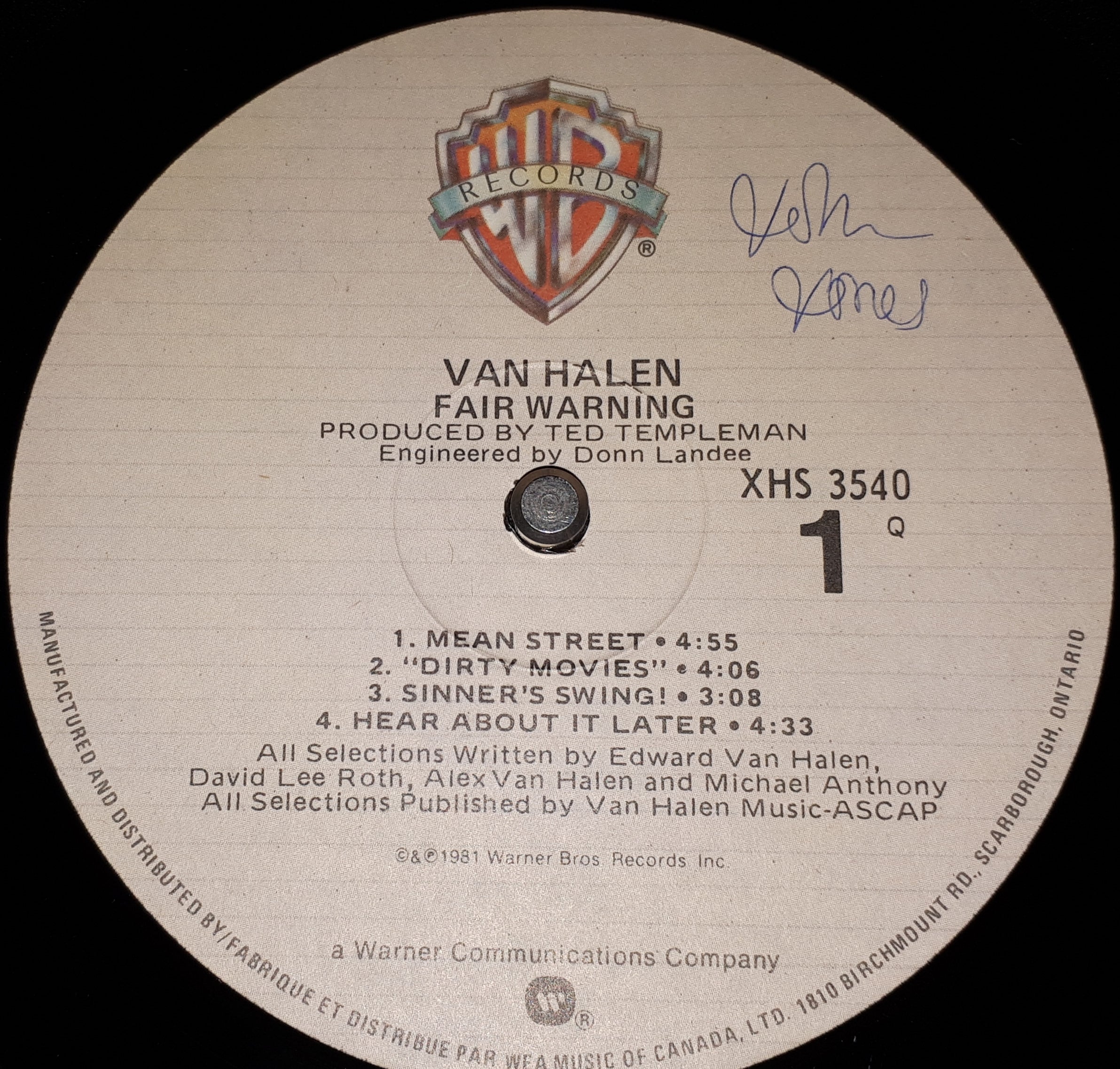 Van Halen - Fair Warning