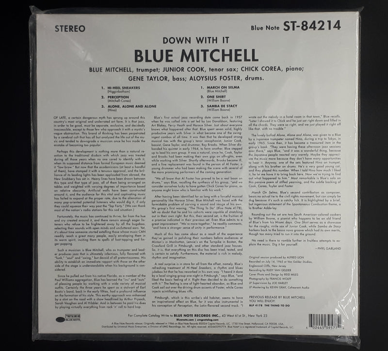 The Blue Mitchell Quintet - Down With It