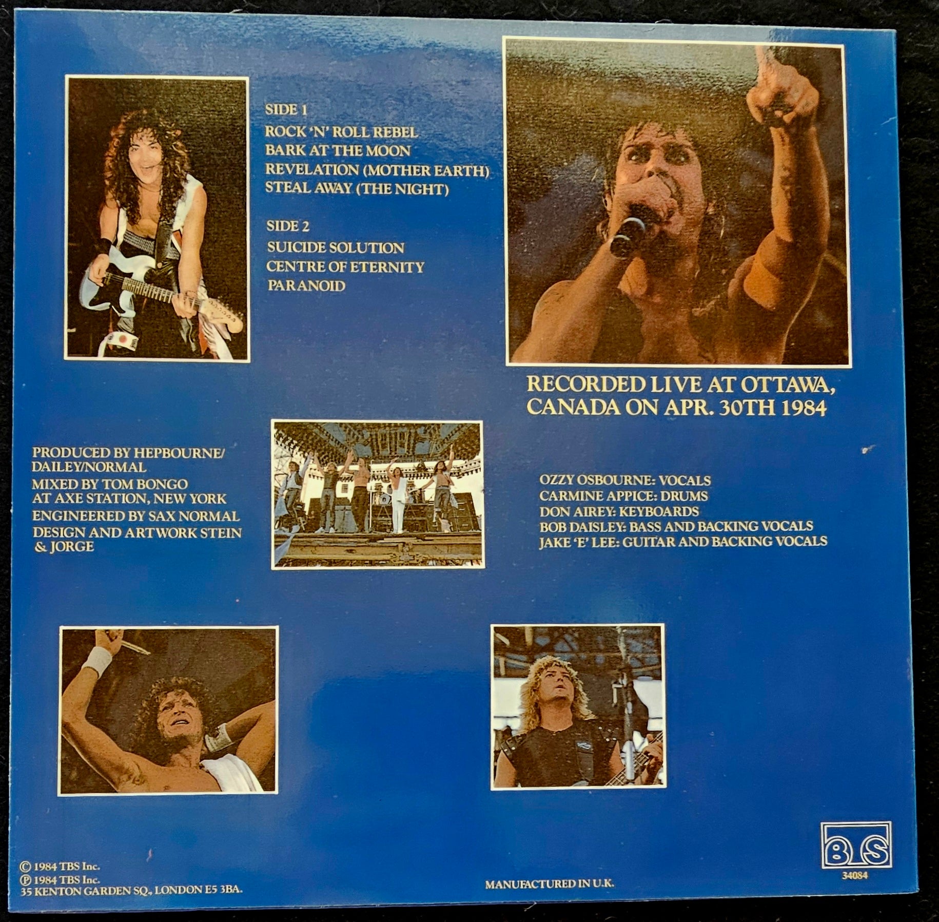 Ozzy Osbourne - Centre Of Eternity ** Sold **