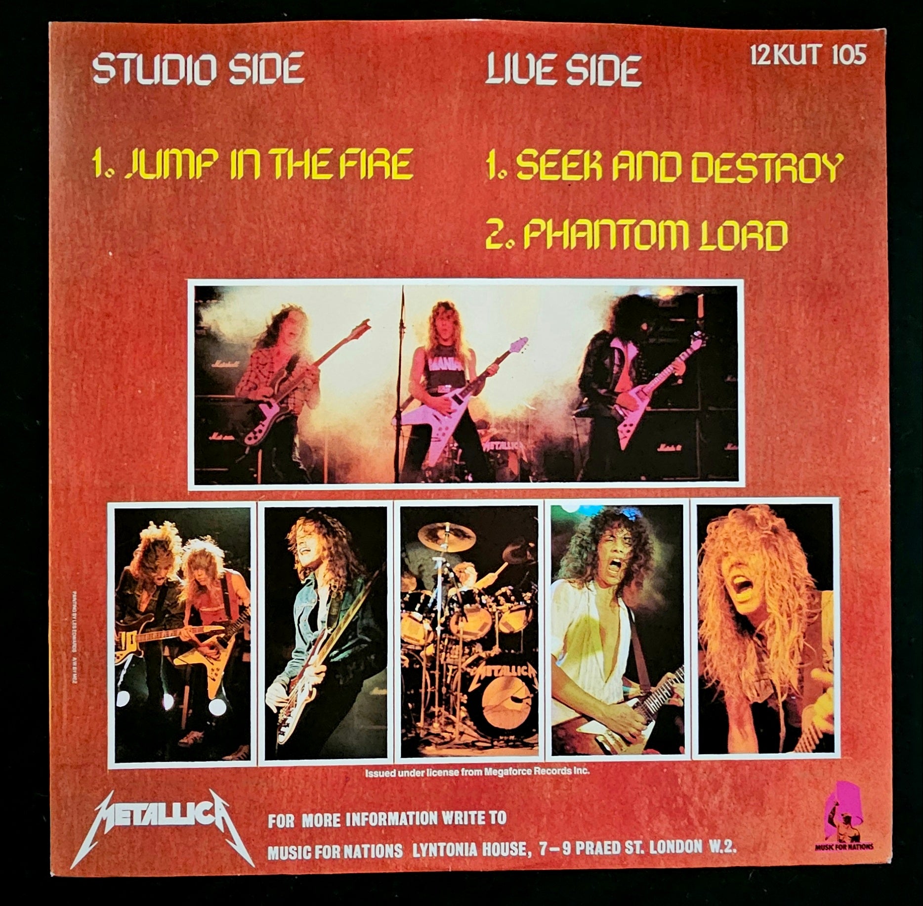 Metallica - Jump In The Fire (U.K.) ** Sold **