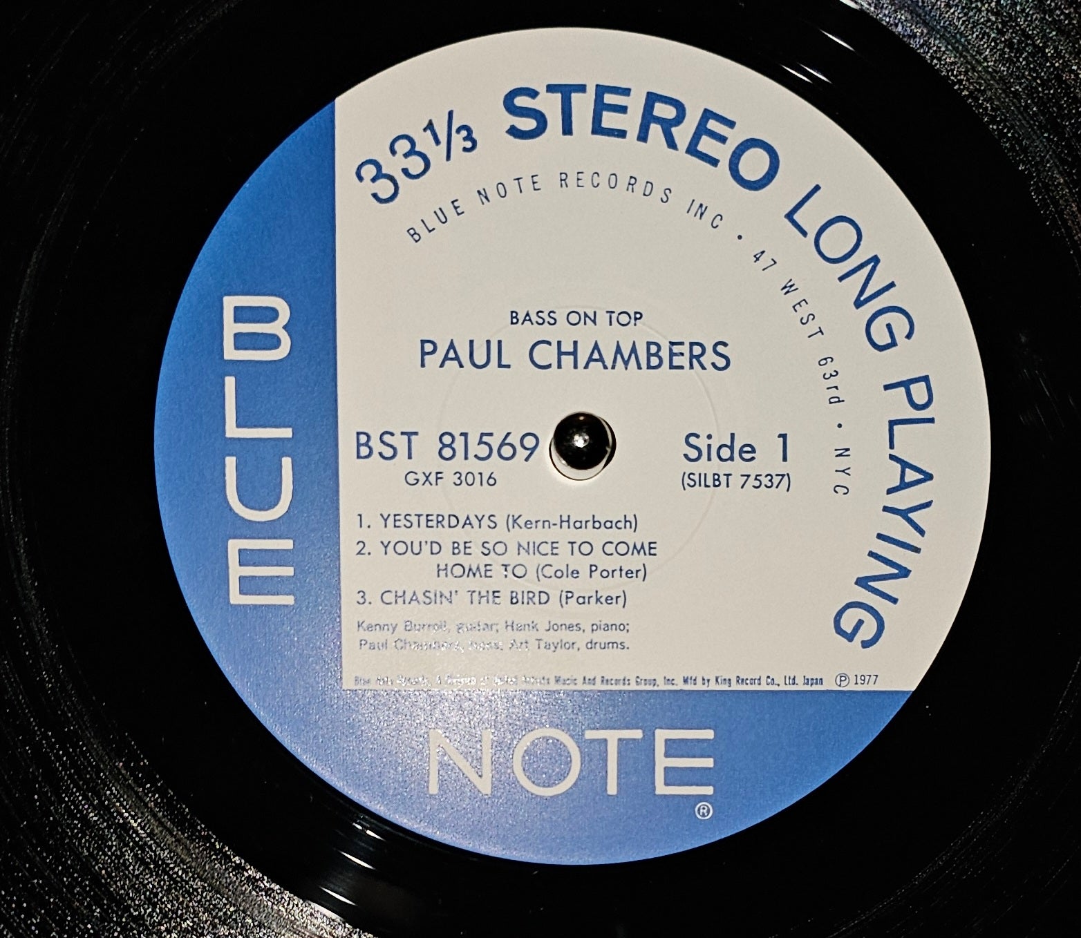 Paul Chambers Quartet - Bass On Top