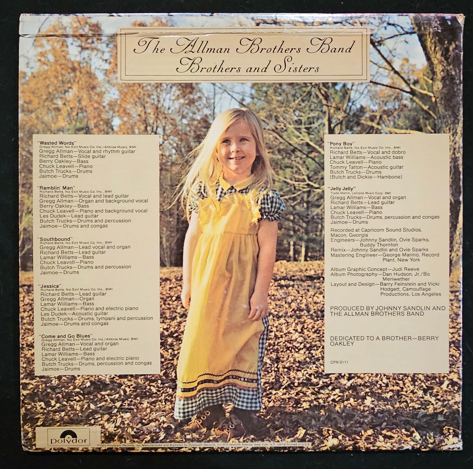 The Allman Brothers Band - Brothers And Sisters ** Sold **