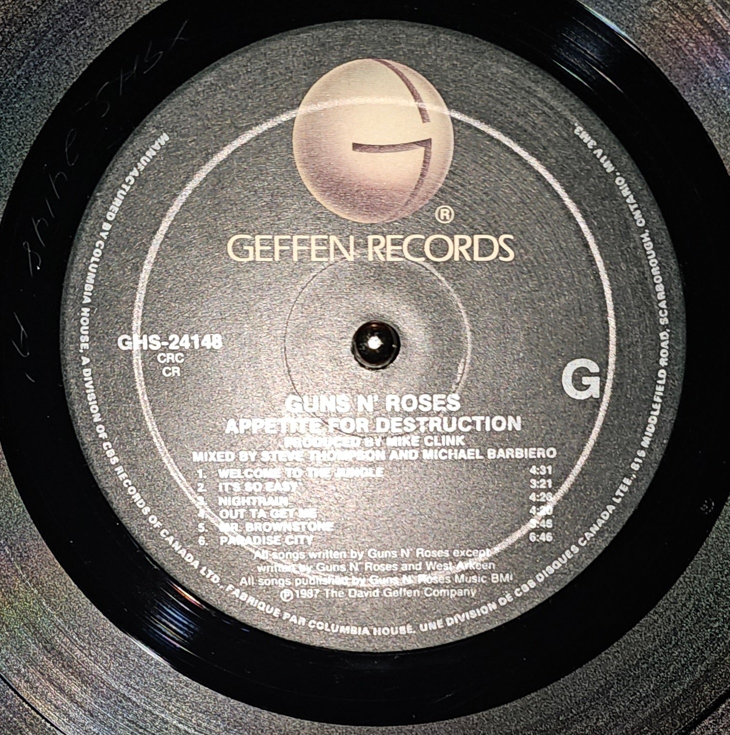 Guns N' Roses - Appetite For Destruction ** Sold **