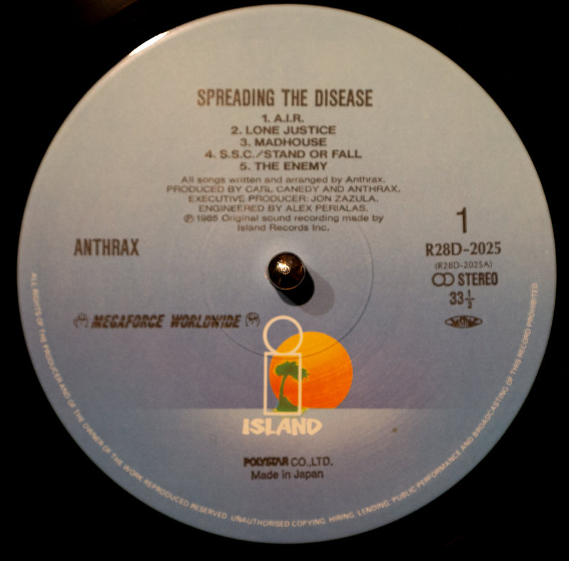 Anthrax - Spreading The Disease ** Sold **