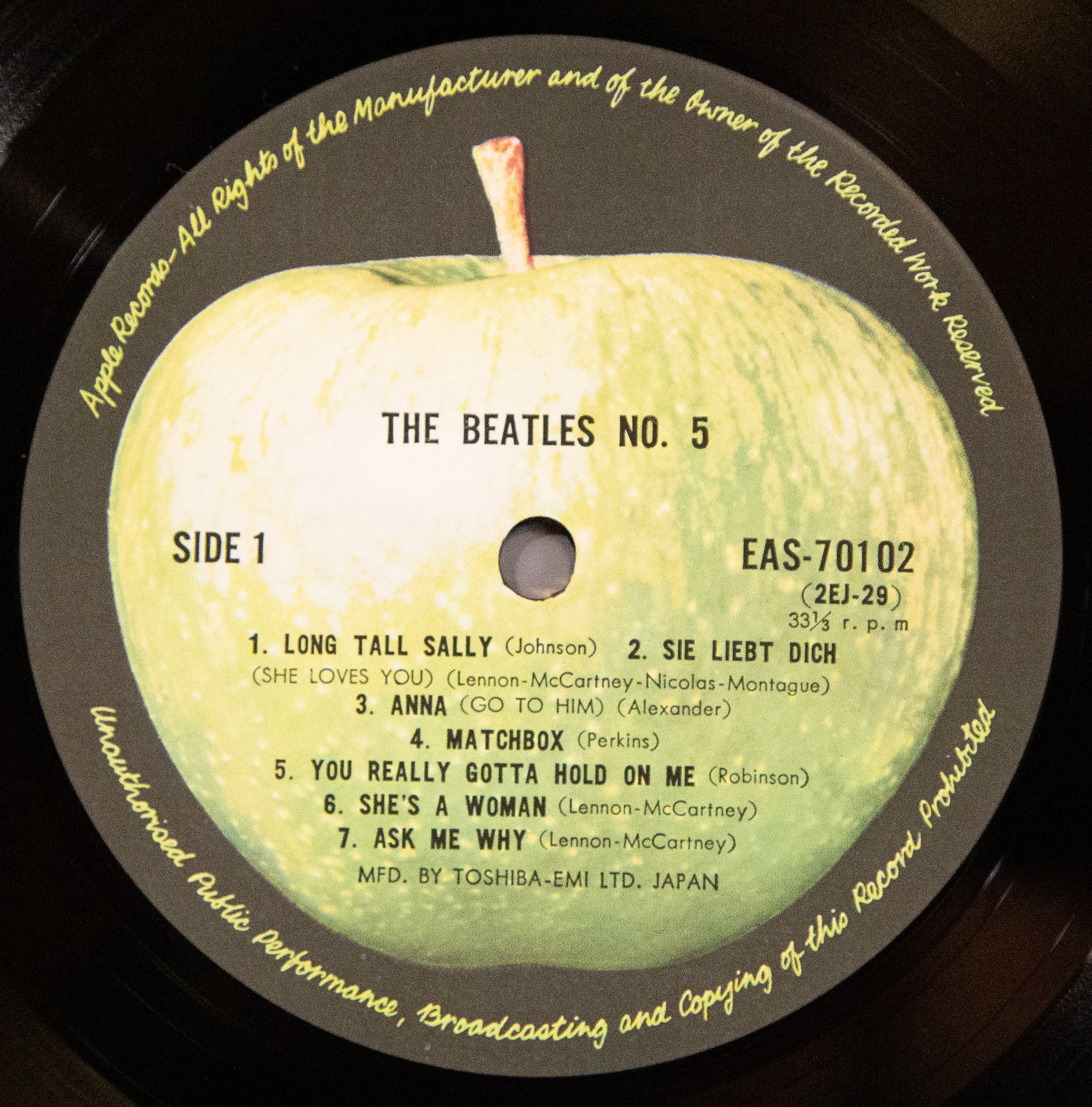The Beatles - Beatles No. 5  ビートルズ No. 5 ** Sold **