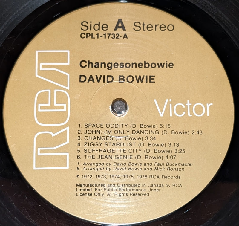 David Bowie - Changesonebowie