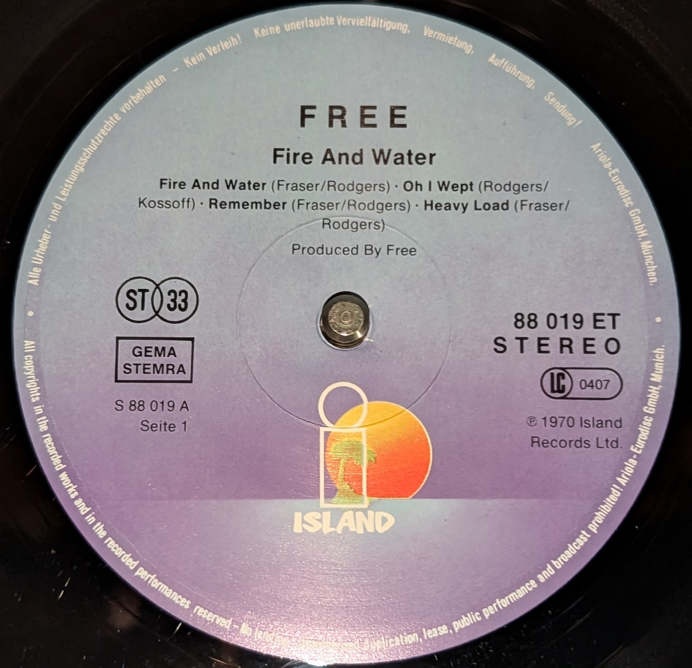 Free - Fire And Water