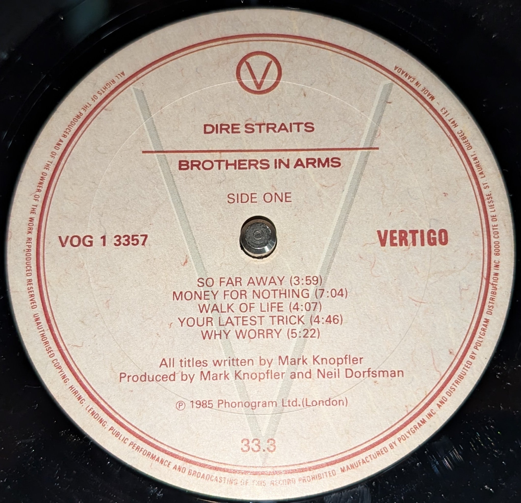 Dire Straits - Brothers In Arms ** Sold **
