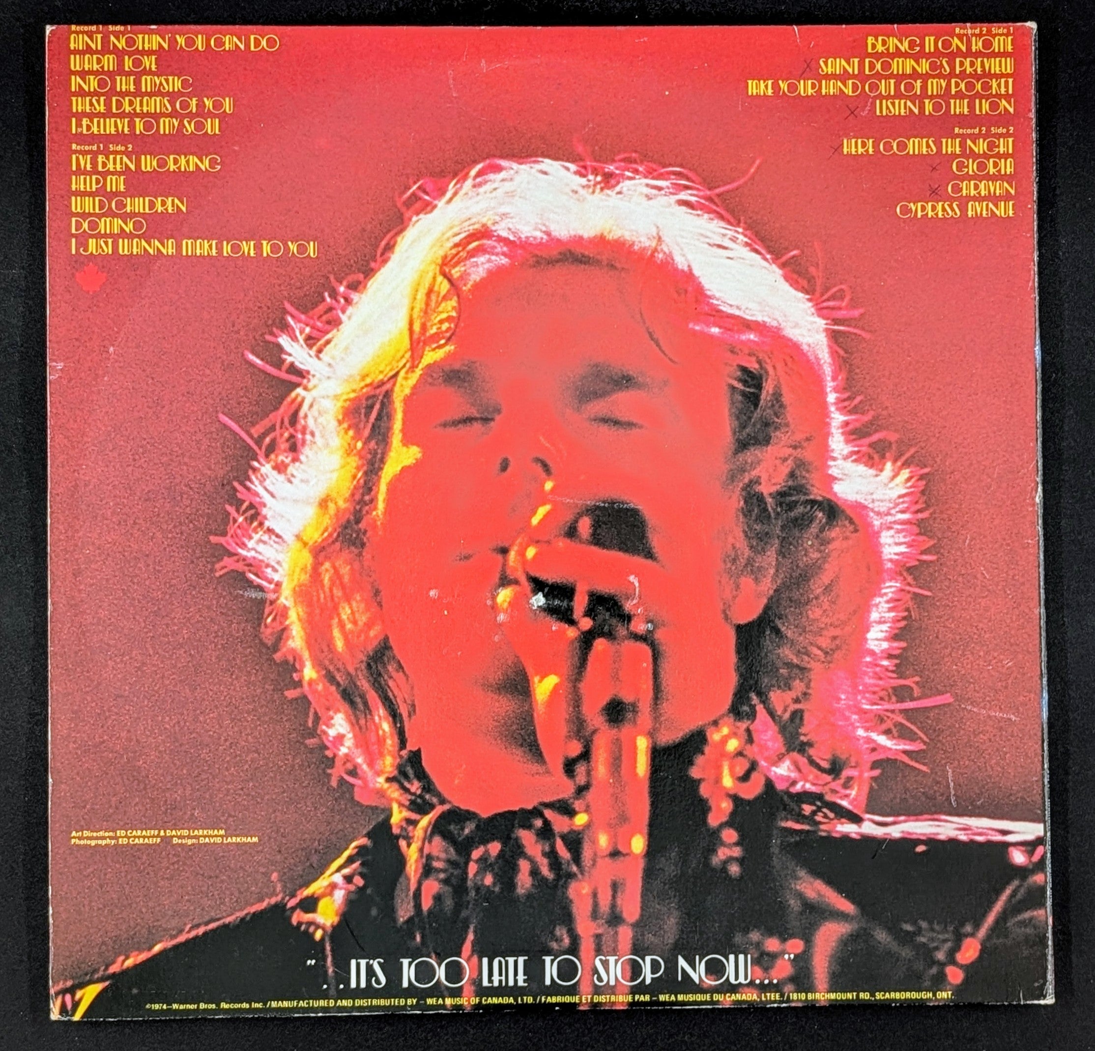 Van Morrison - It's Too Late To Stop Now