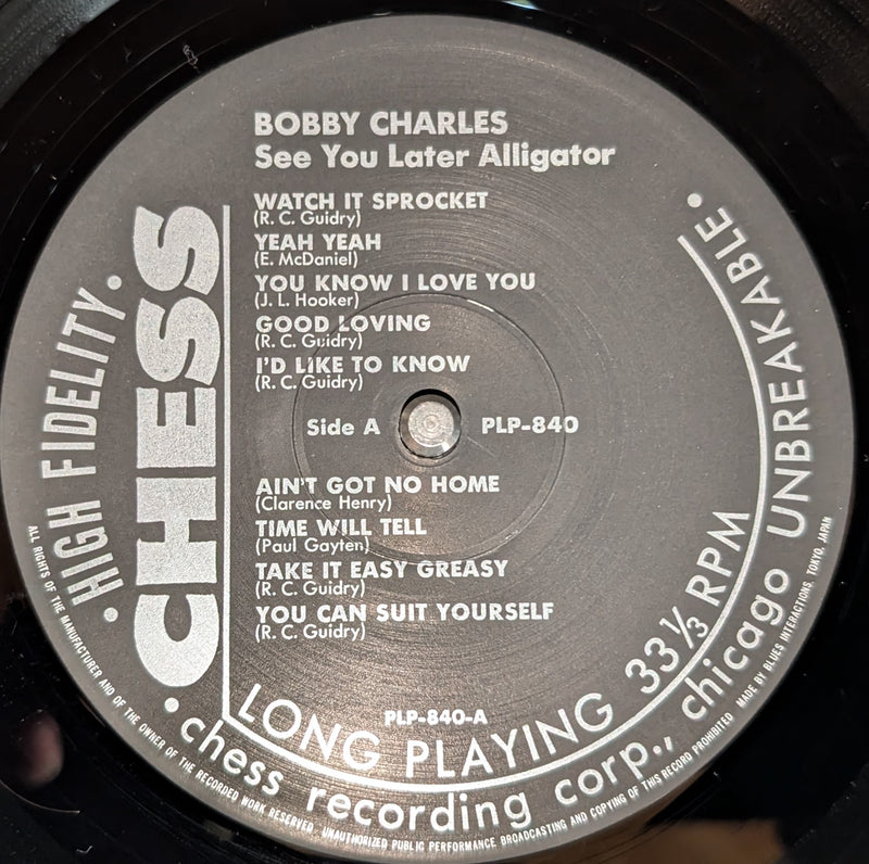 Bobby Charles - See You Later Alligator