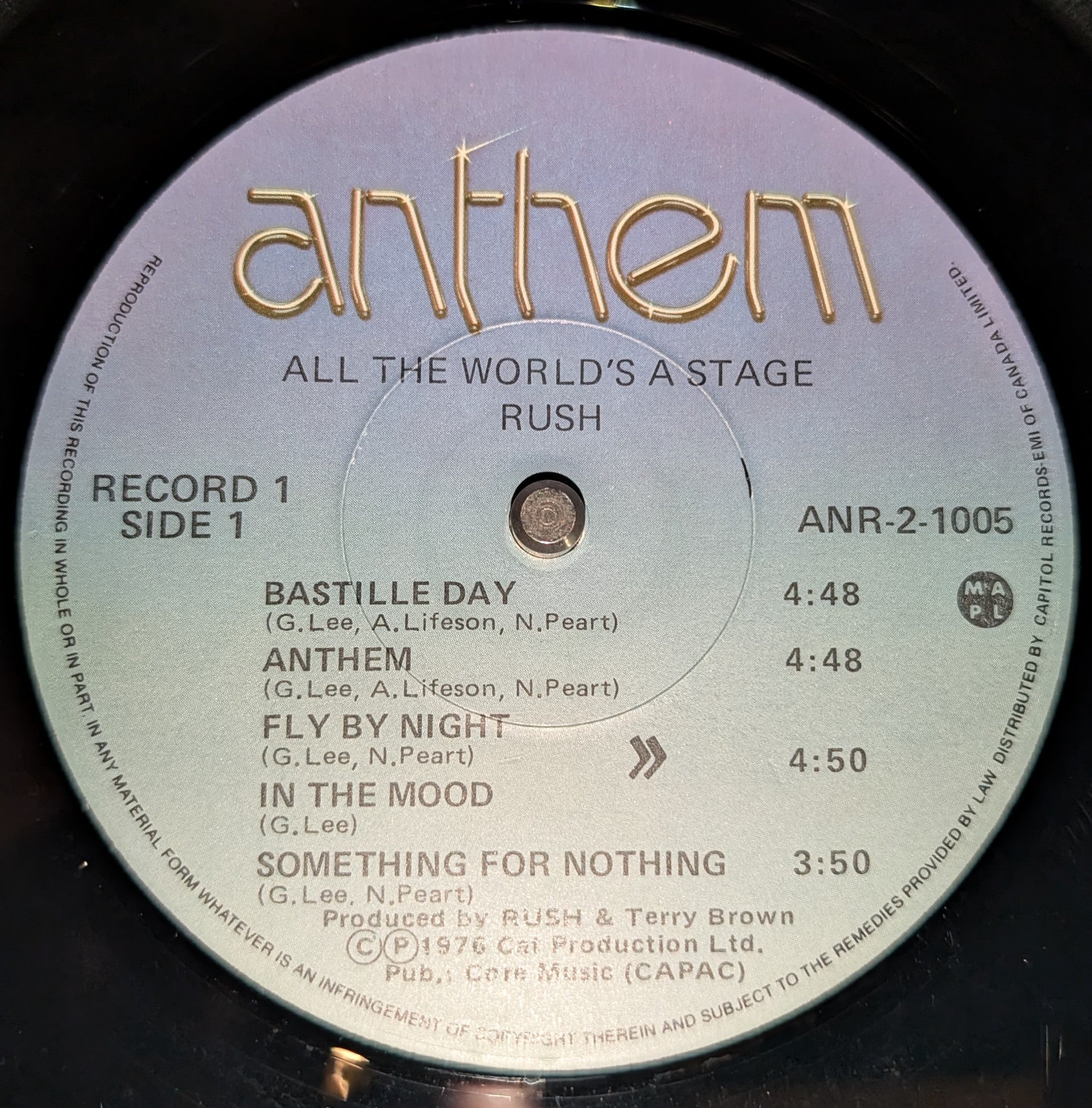Rush - All The World's A Stage ** Sold **