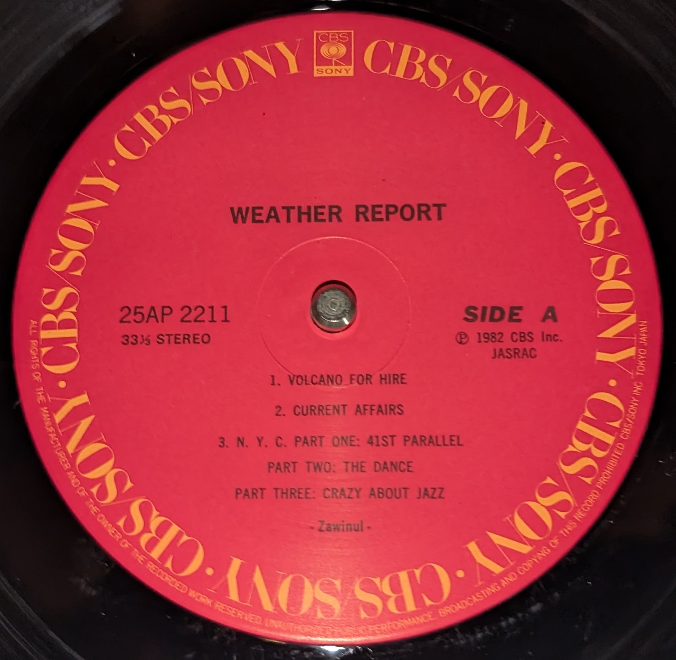 洋楽 ORG Weather Report Weather Report 45rpm ORG Weather Report Weather Report 45rpm