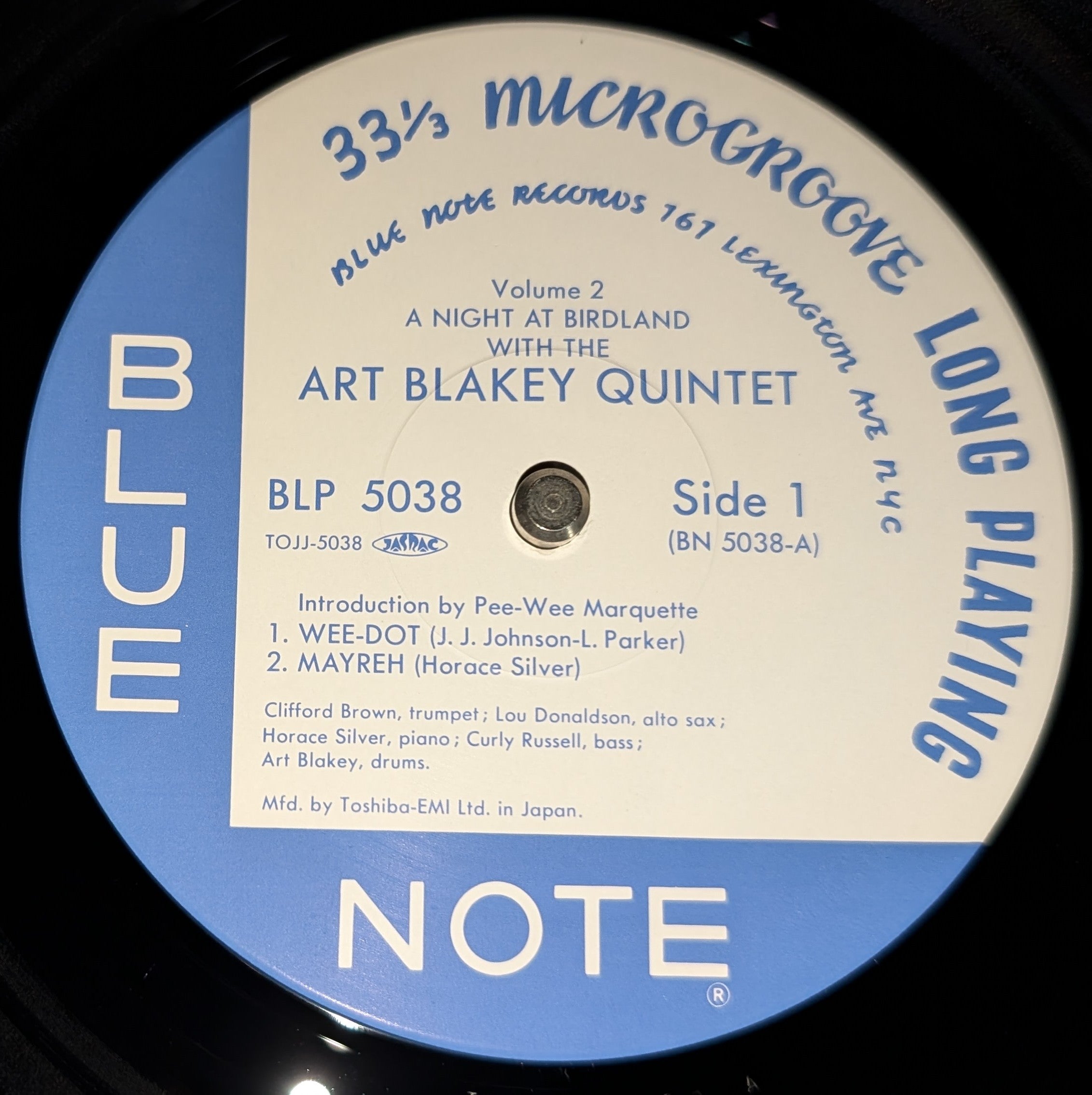 Art Blakey Quintet - A Night At Birdland, Vol. 2 ** Sold **
