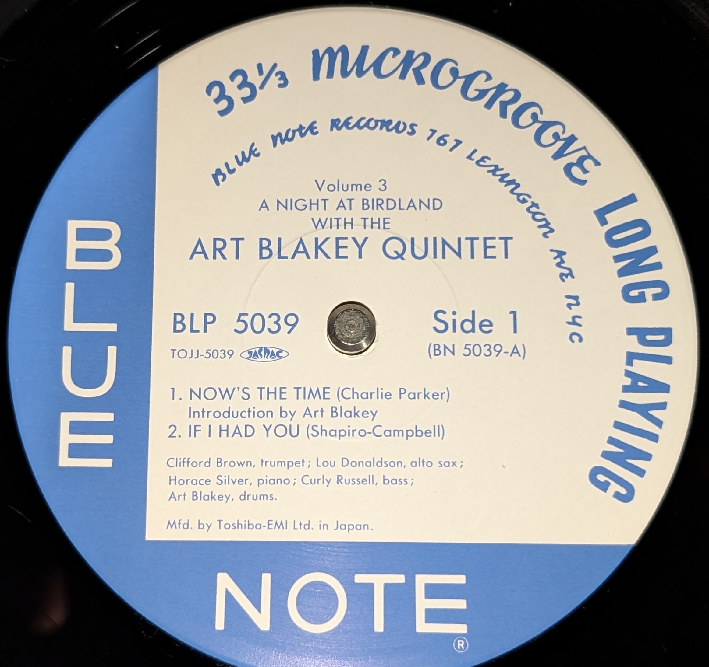 Art Blakey Quintet - A Night At Birdland, Vol. 3 ** Sold **
