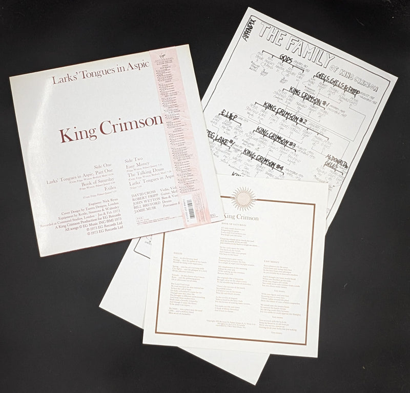 King Crimson - Larks' Tongues In Aspic ** Sold **