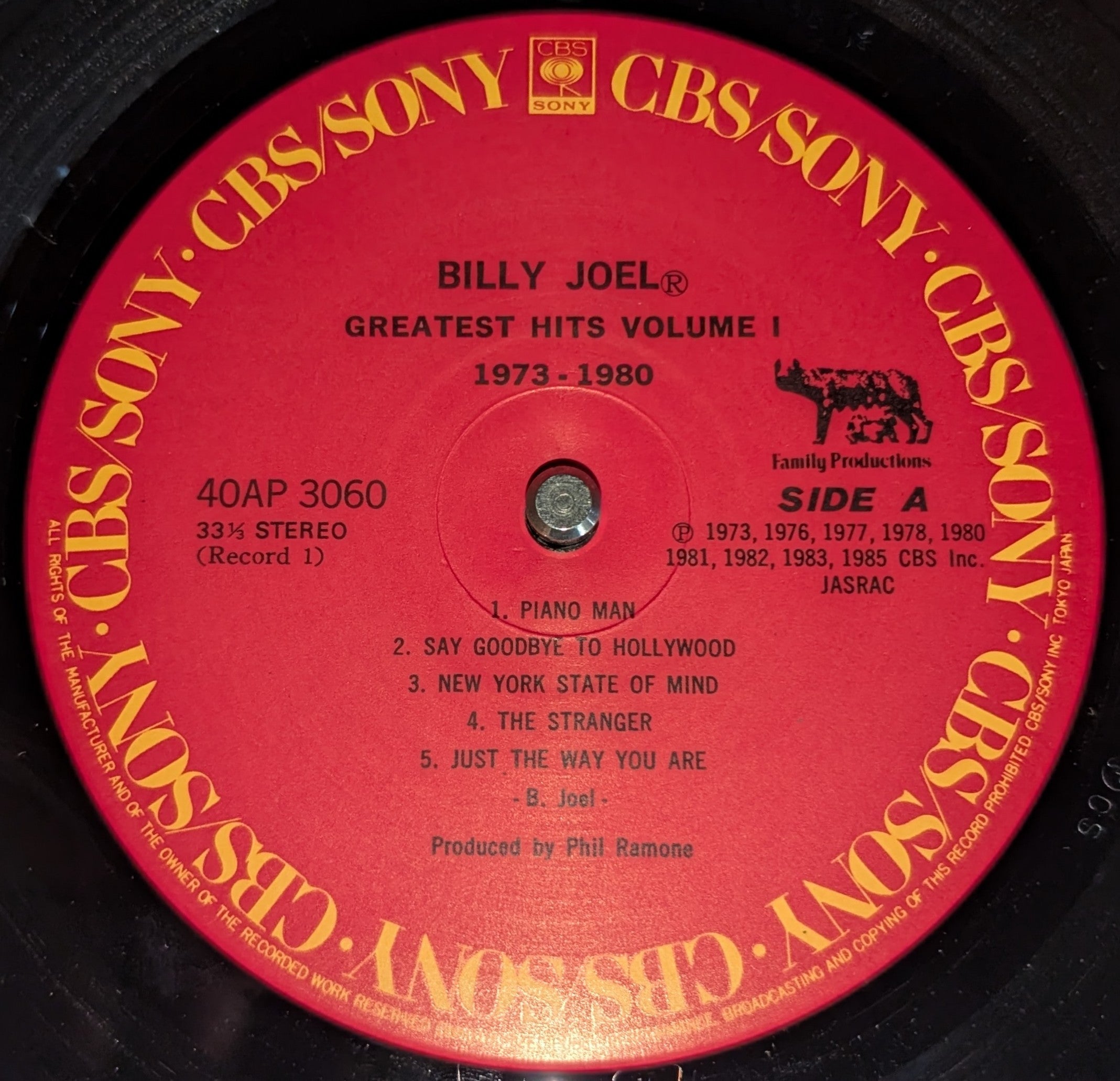 Billy Joel - Greatest Hits Volume I & Volume II ** Sold **