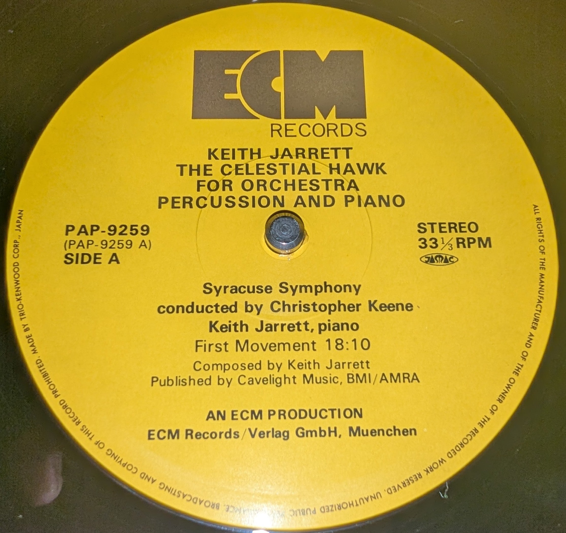 Keith Jarrett - The Celestial Hawk (For Orchestra Percussion And Piano)