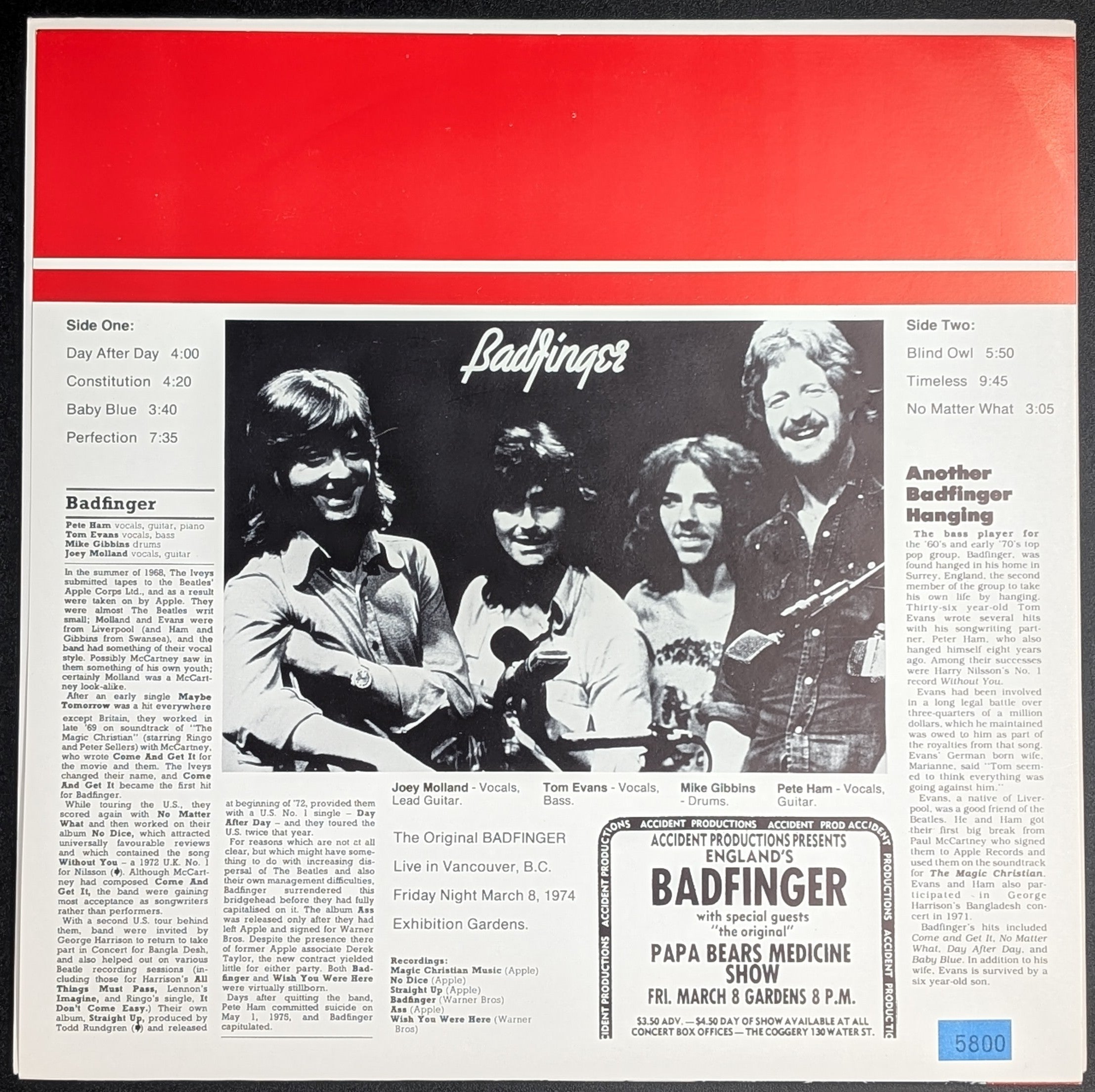 Badfinger - The Original Badfinger Live In Vancouver