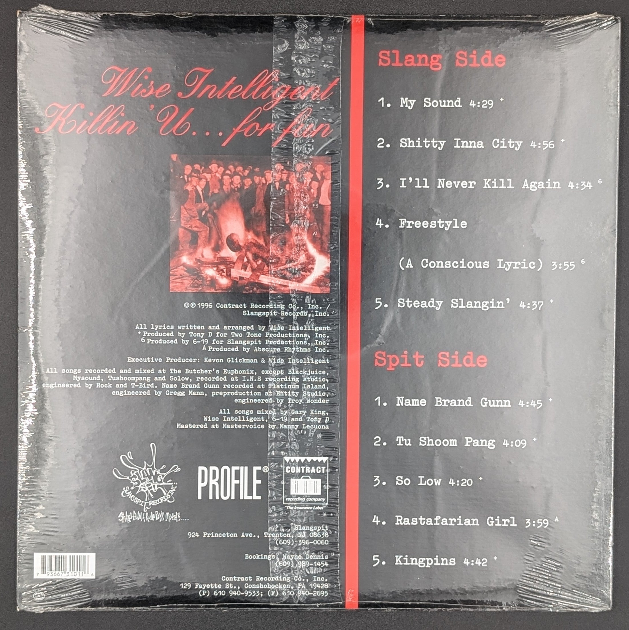 ヒップホップ+ラップ Wise Intelligent - Killin' U... For Fun Wise Intelligent - Killin' U For Fun (Sealed Vintage)
