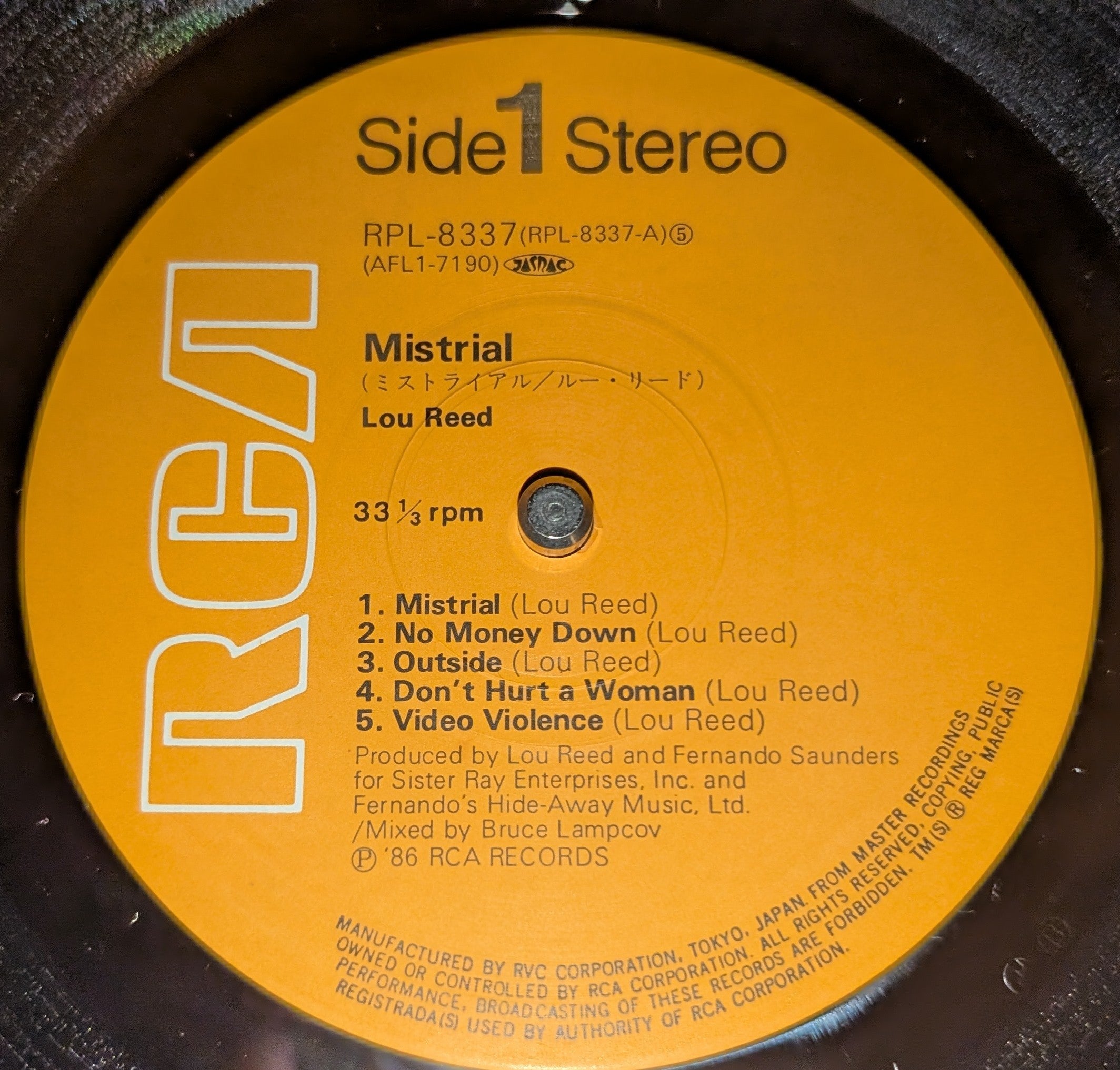 Lou Reed - Mistrial  ミストライアル