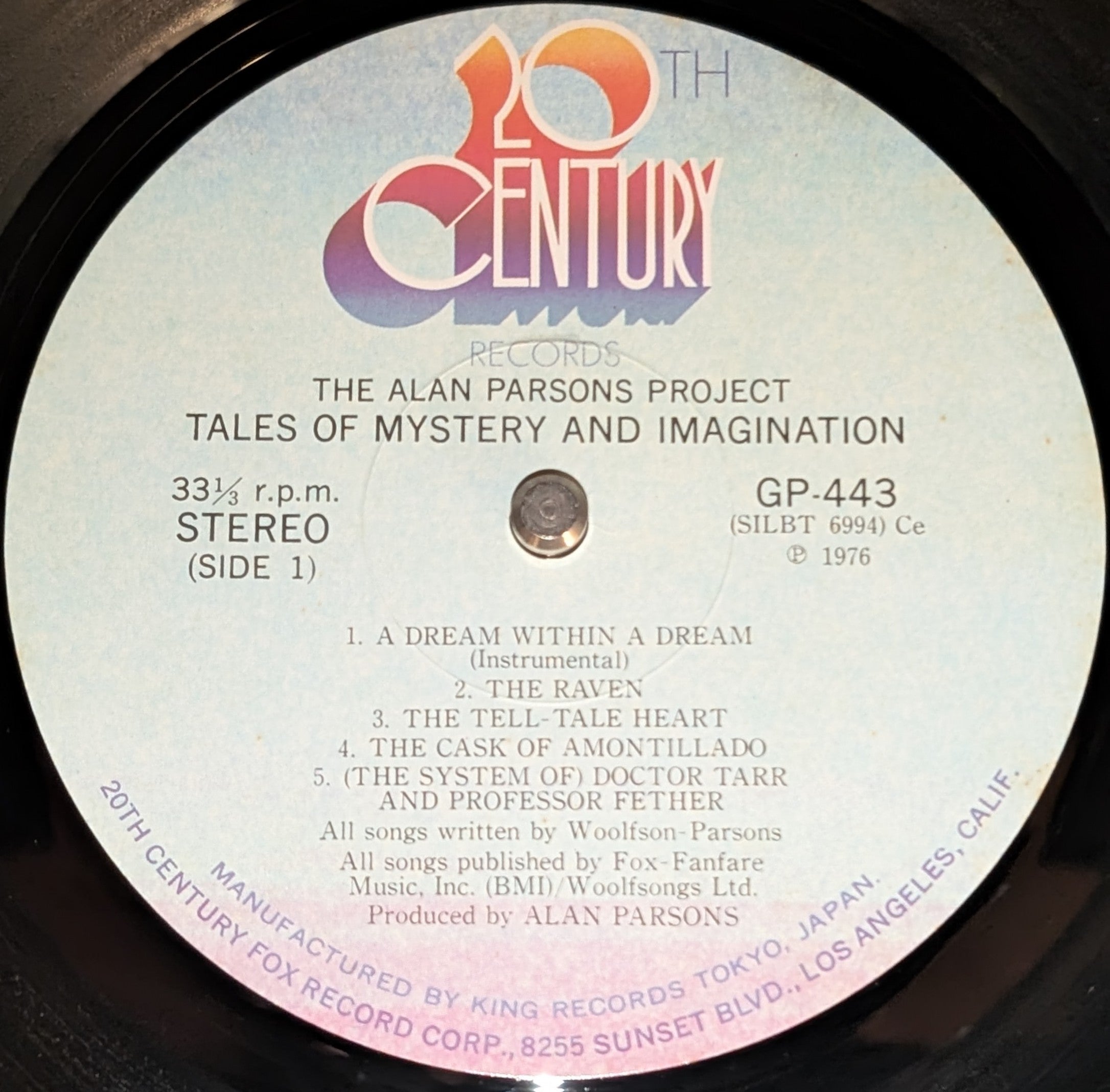 The Alan Parsons Project - Tales Of Mystery And Imagination - Edgar Allan Poe