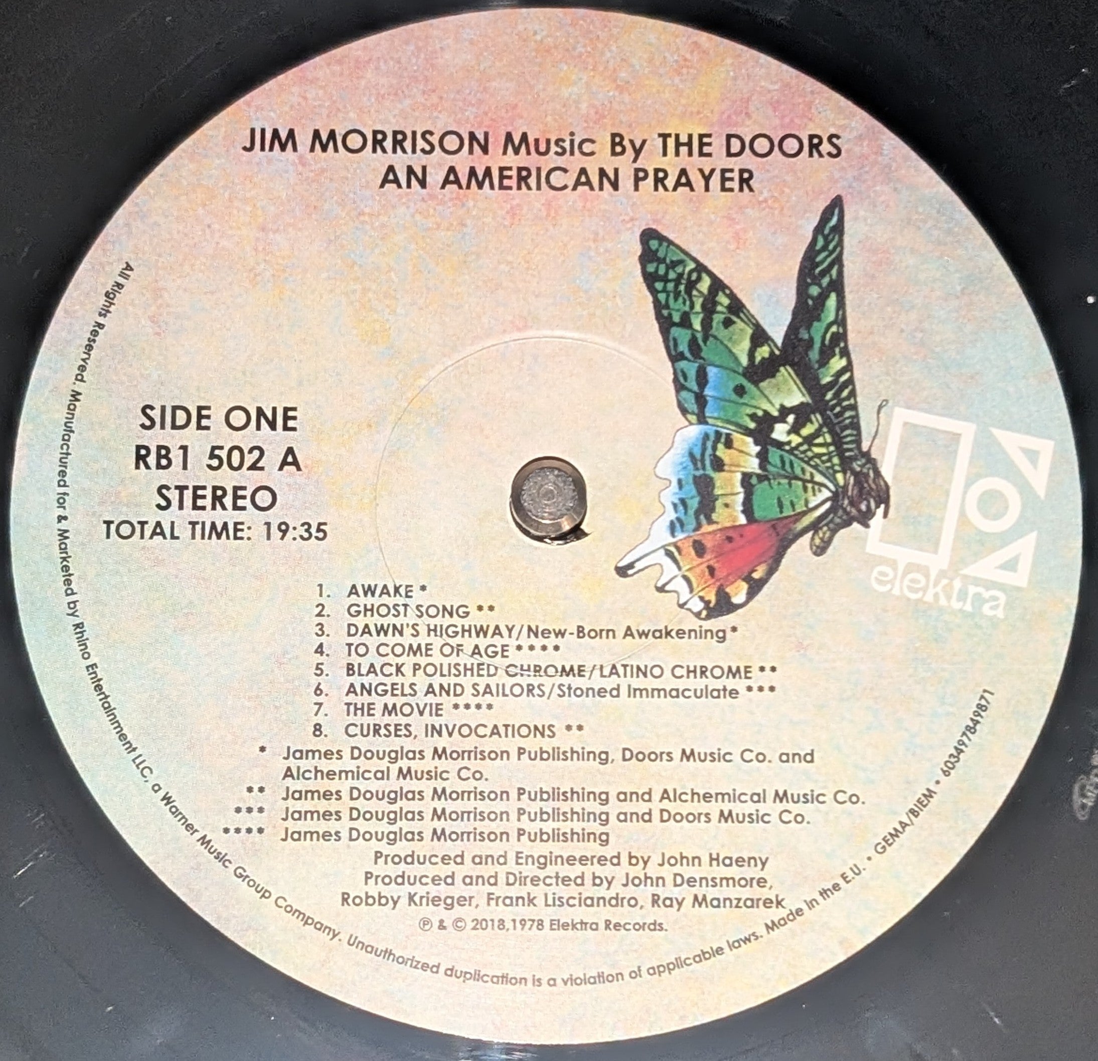 Jim Morrison, The Doors - An American Prayer - Music By The Doors