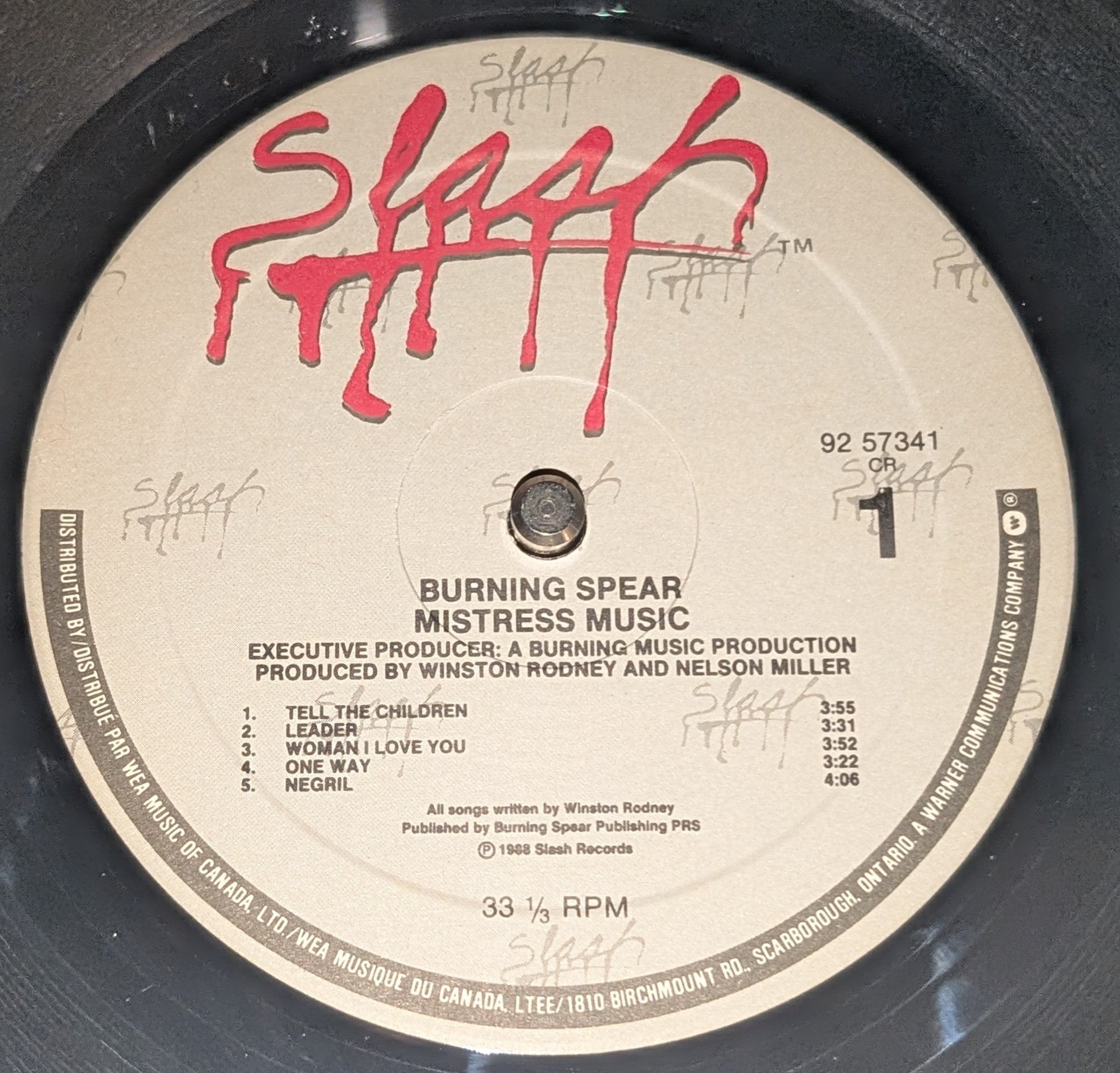 Burning Spear - Mistress Music