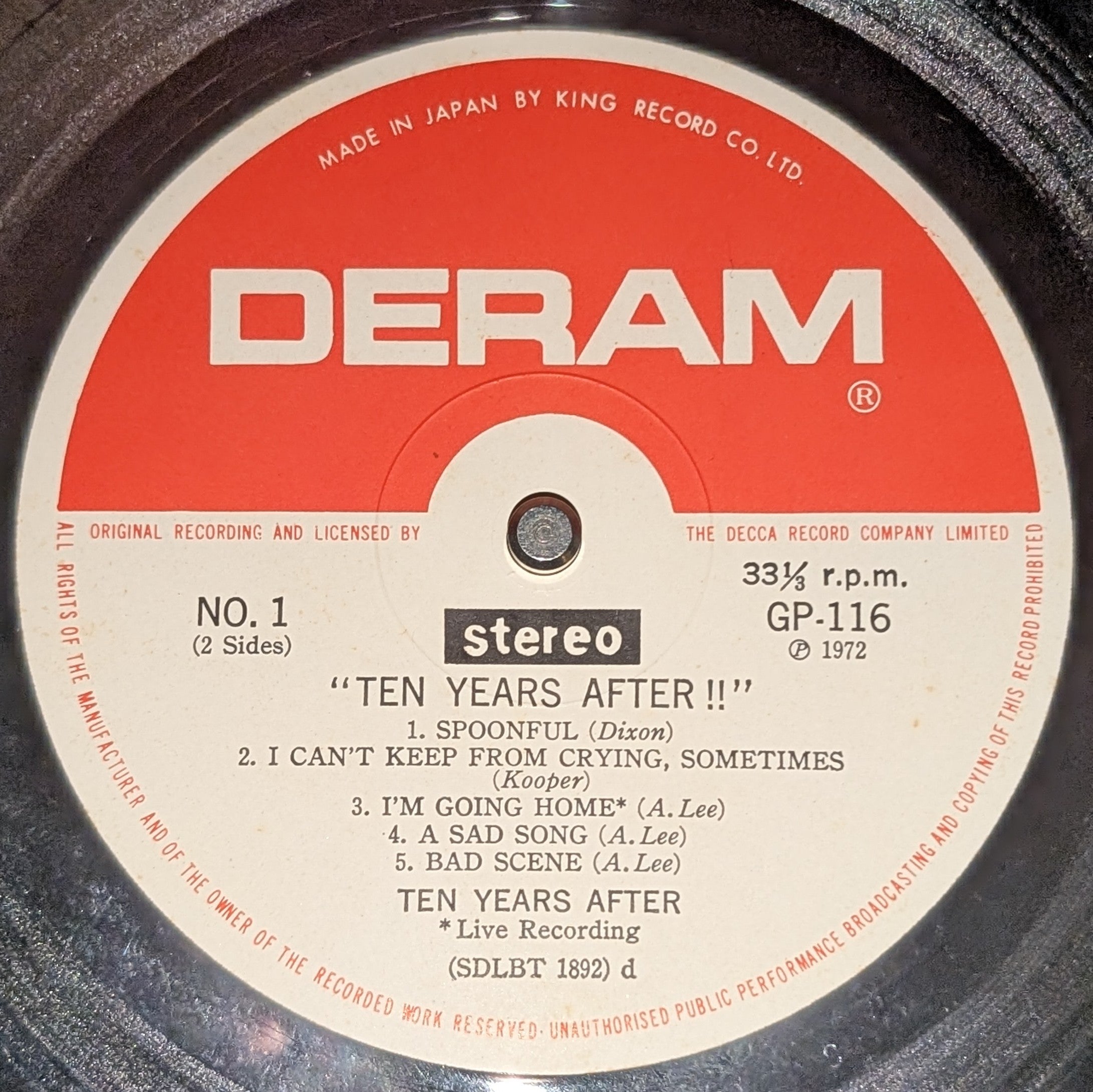 Ten Years After - "Ten Years After!!" ** Sold **