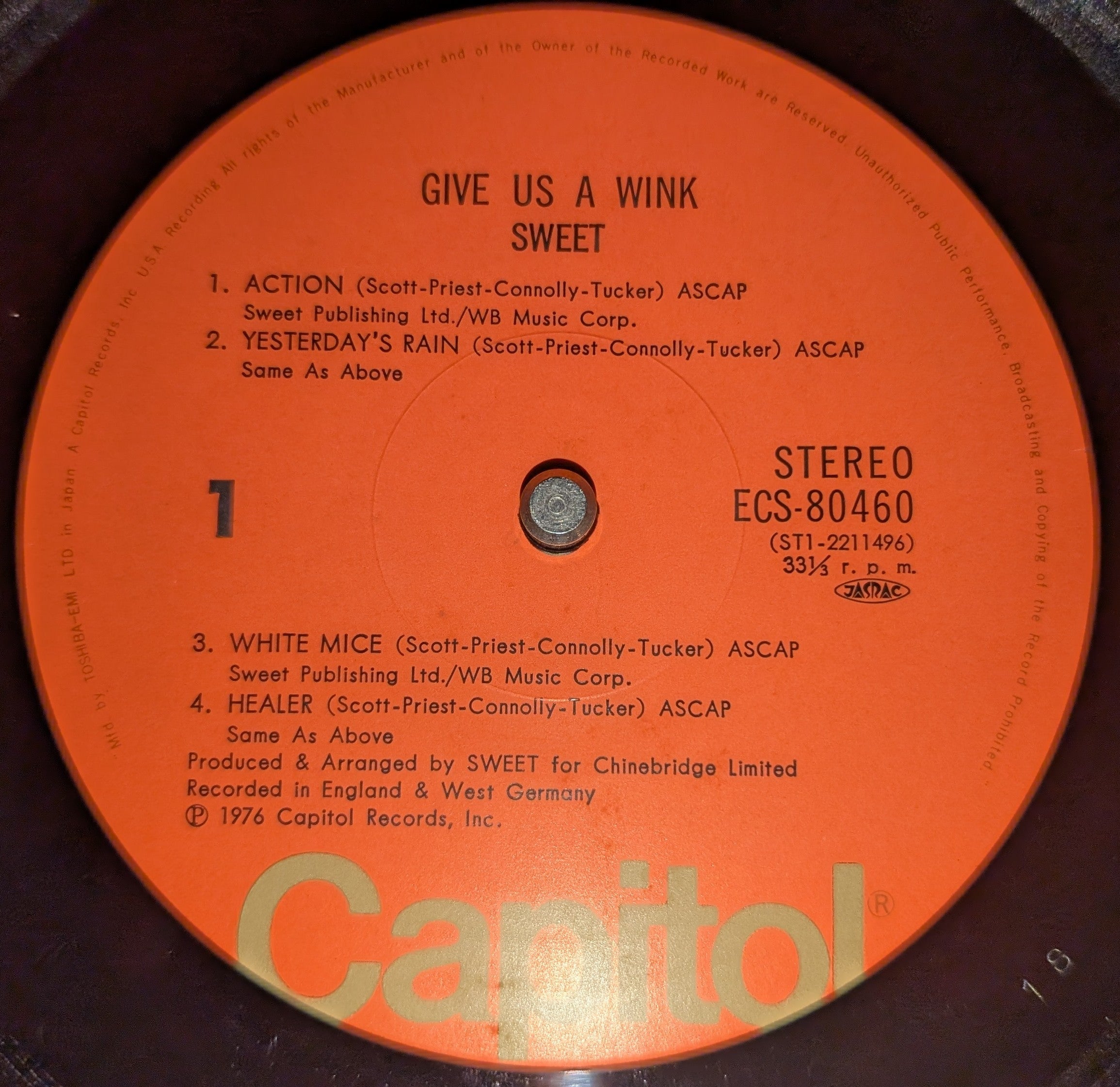The Sweet - Give Us A Wink  甘い誘惑 ** Sold **