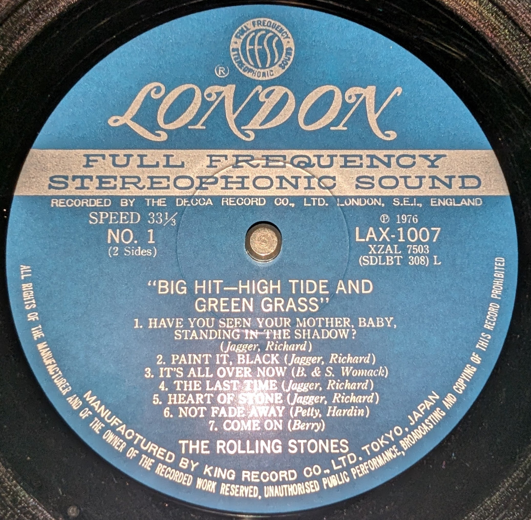 The Rolling Stones - Big Hits [High Tide And Green Grass] ** Sold **
