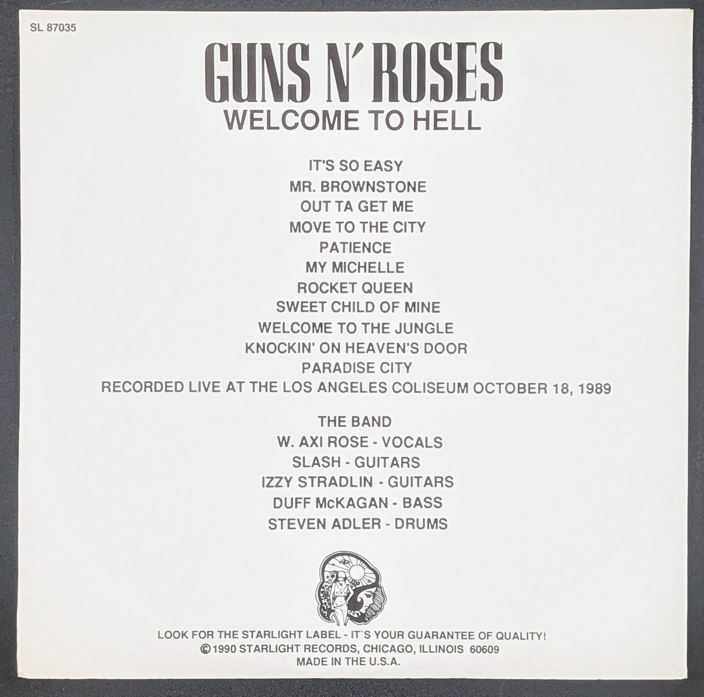 Guns N' Roses - Welcome To Hell