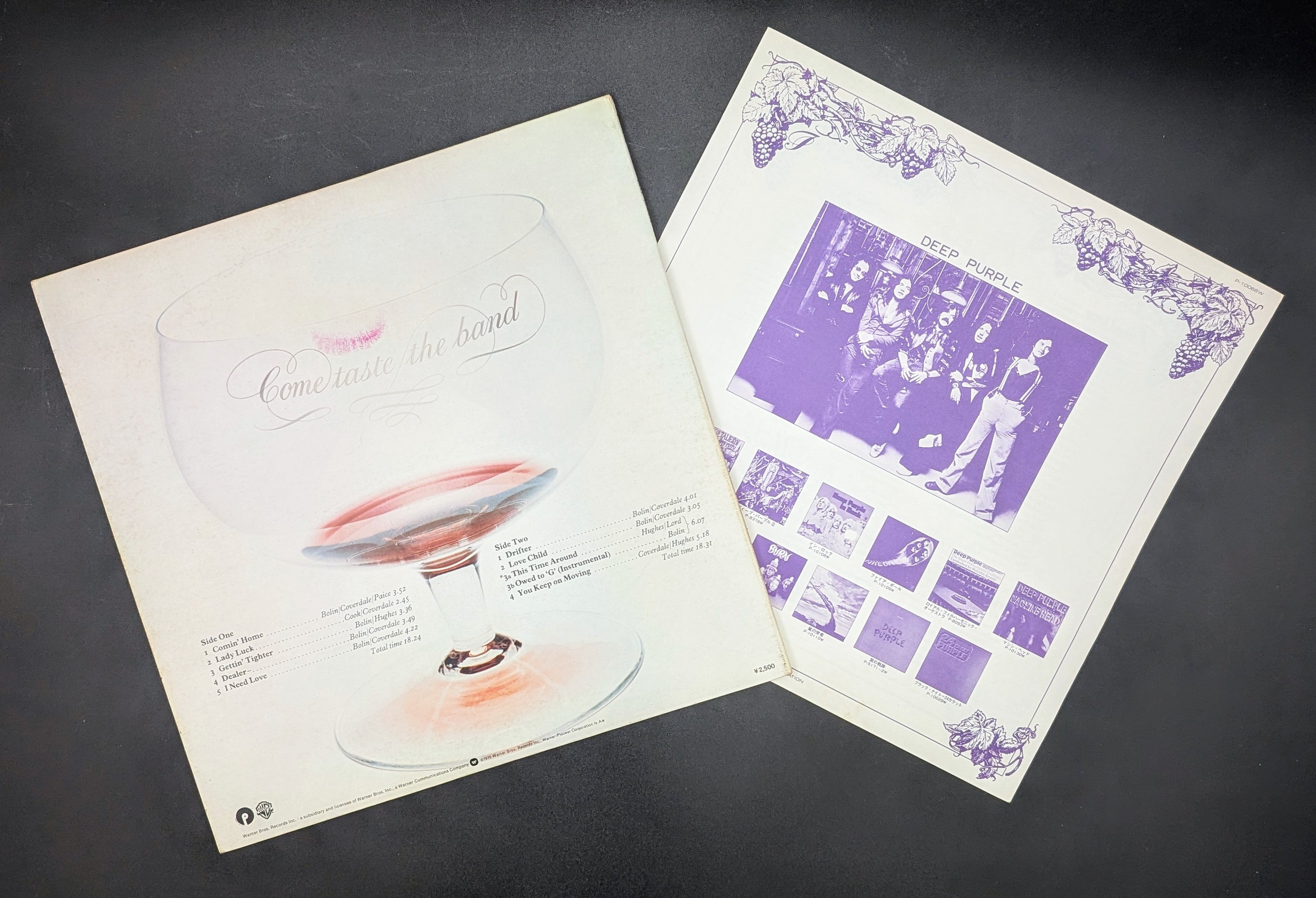 Deep Purple Come Taste the Band アナログレコード Deep Purple - Come Taste The Band ** Sold **