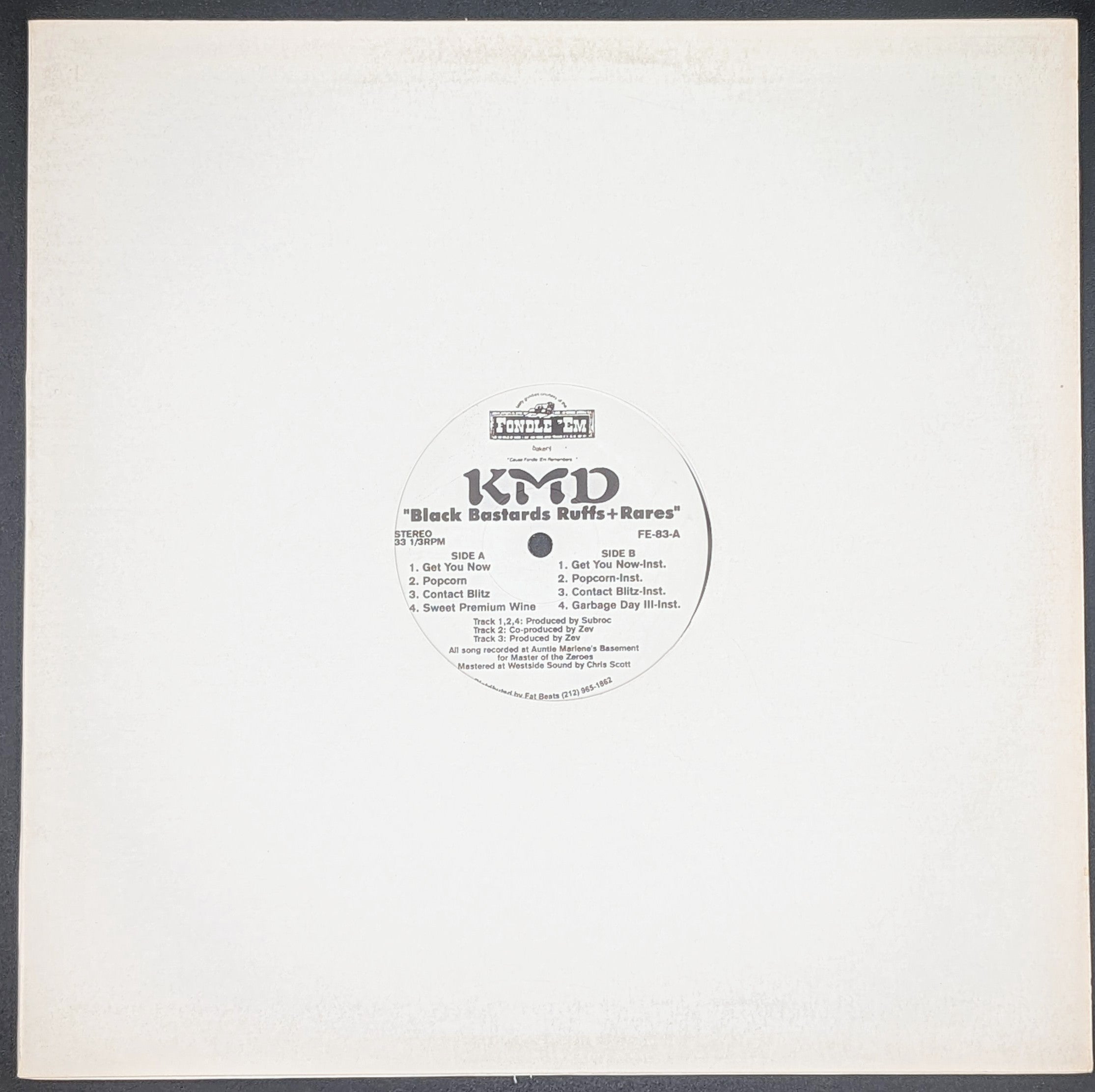 KMD (MF DOOM) - Black Bastards Ruffs+Rares