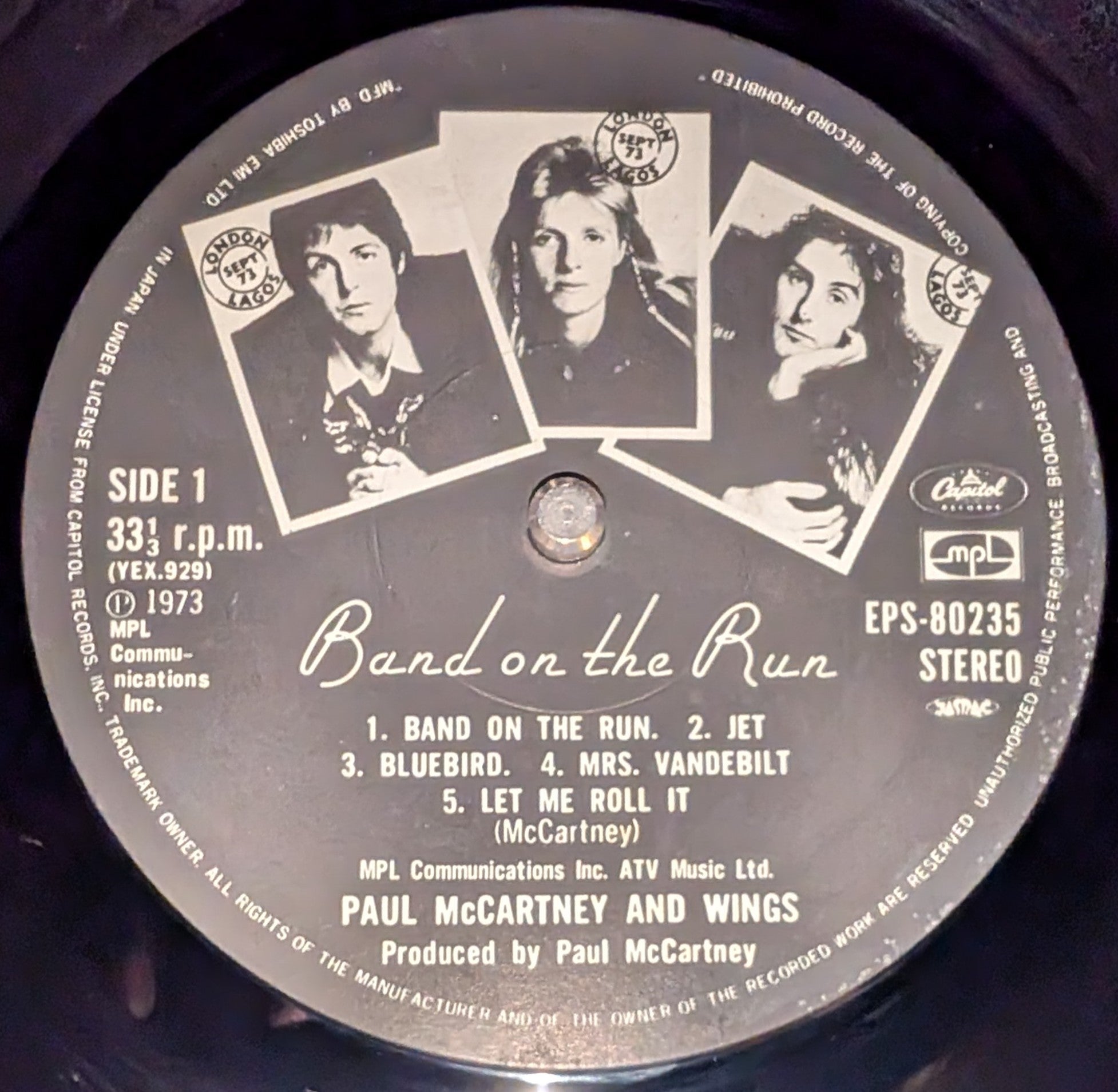 Wings - Band On The Run  バンド・オン・ザ・ラン  ** Sold **