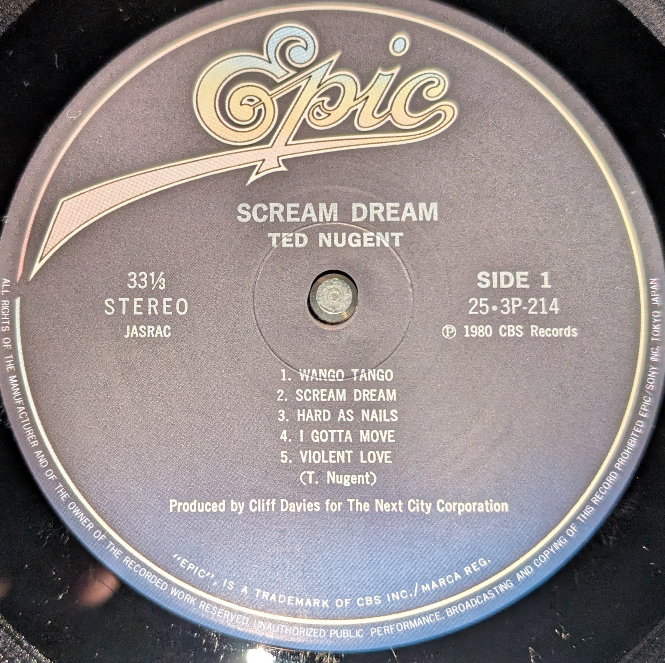 Ted Nugent - Scream Dream ** Sold **