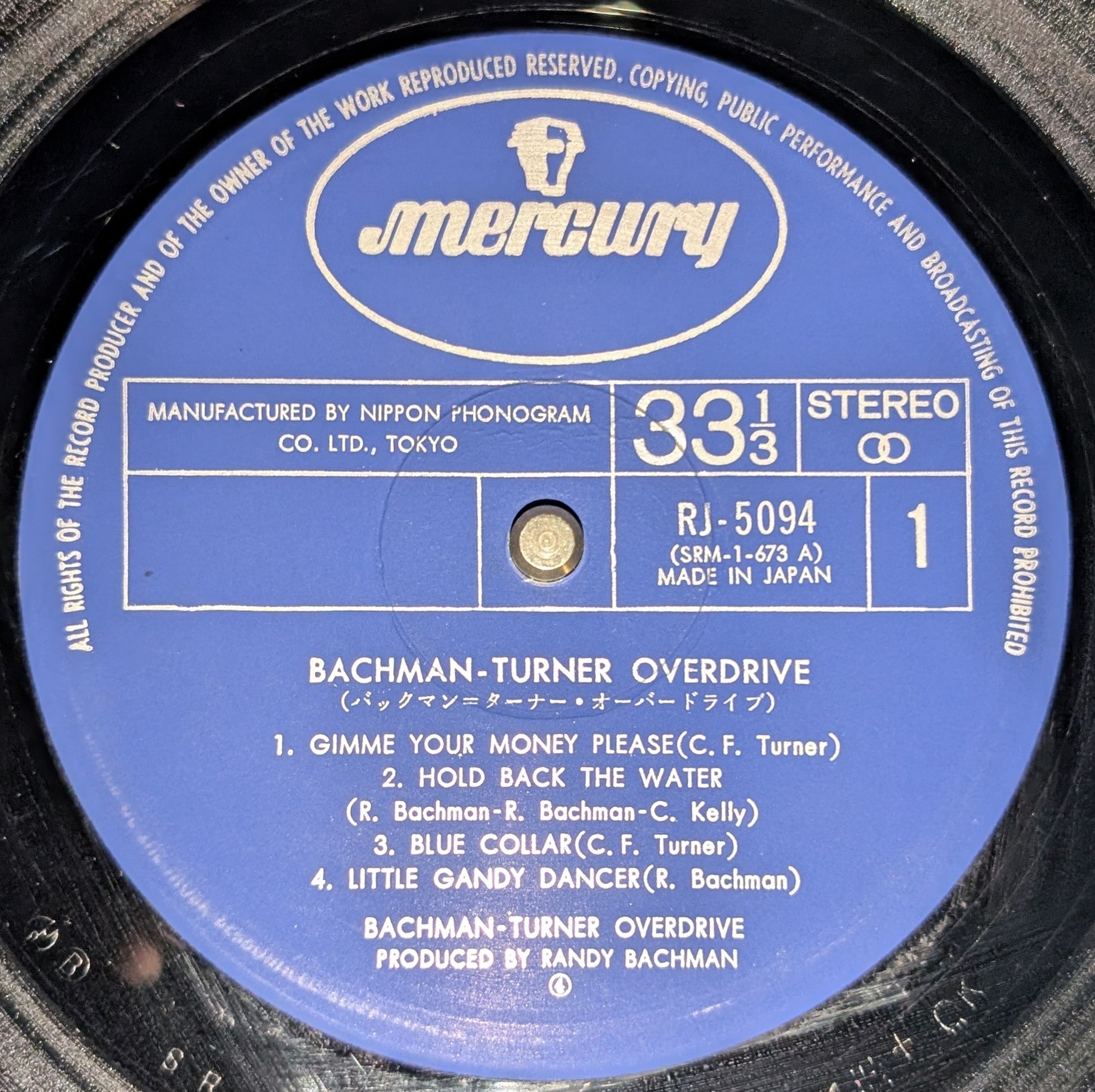 Bachman-Turner Overdrive - Bachman-Turner Overdrive ** Sold **
