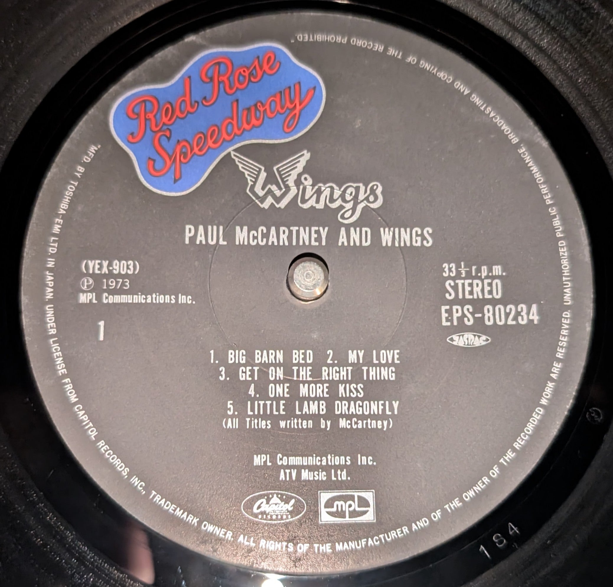 Wings - Red Rose Speedway  レッド・ローズ・スピードウェイ