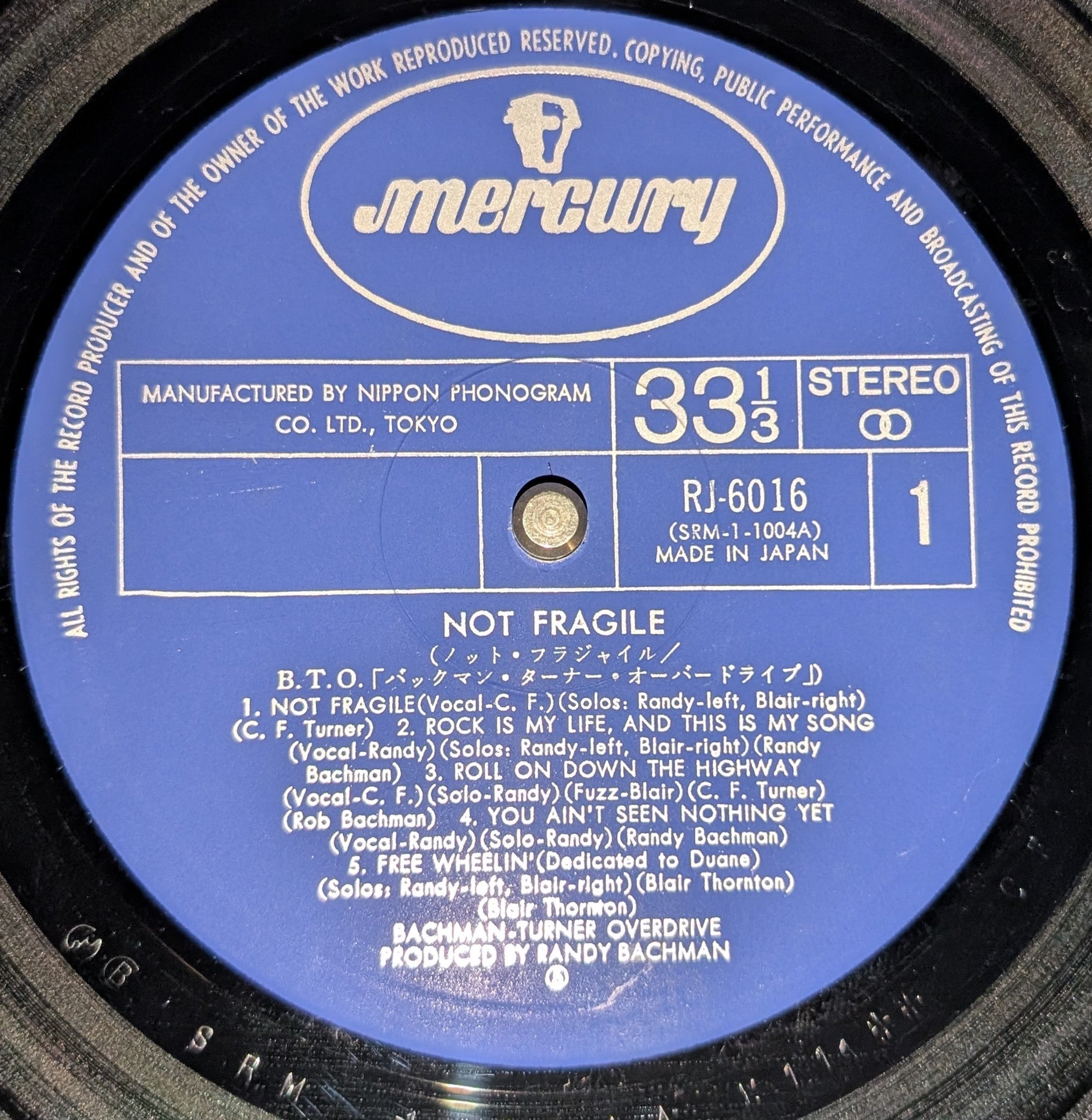 Bachman-Turner Overdrive - Not Fragile