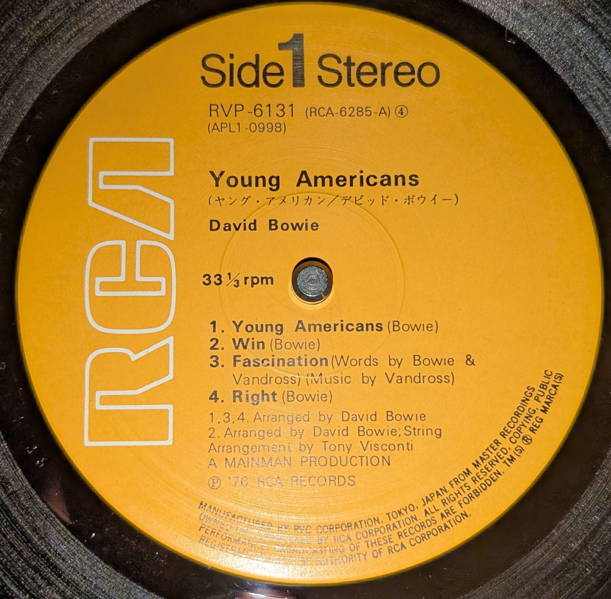 David Bowie - Young Americans ** Sold **
