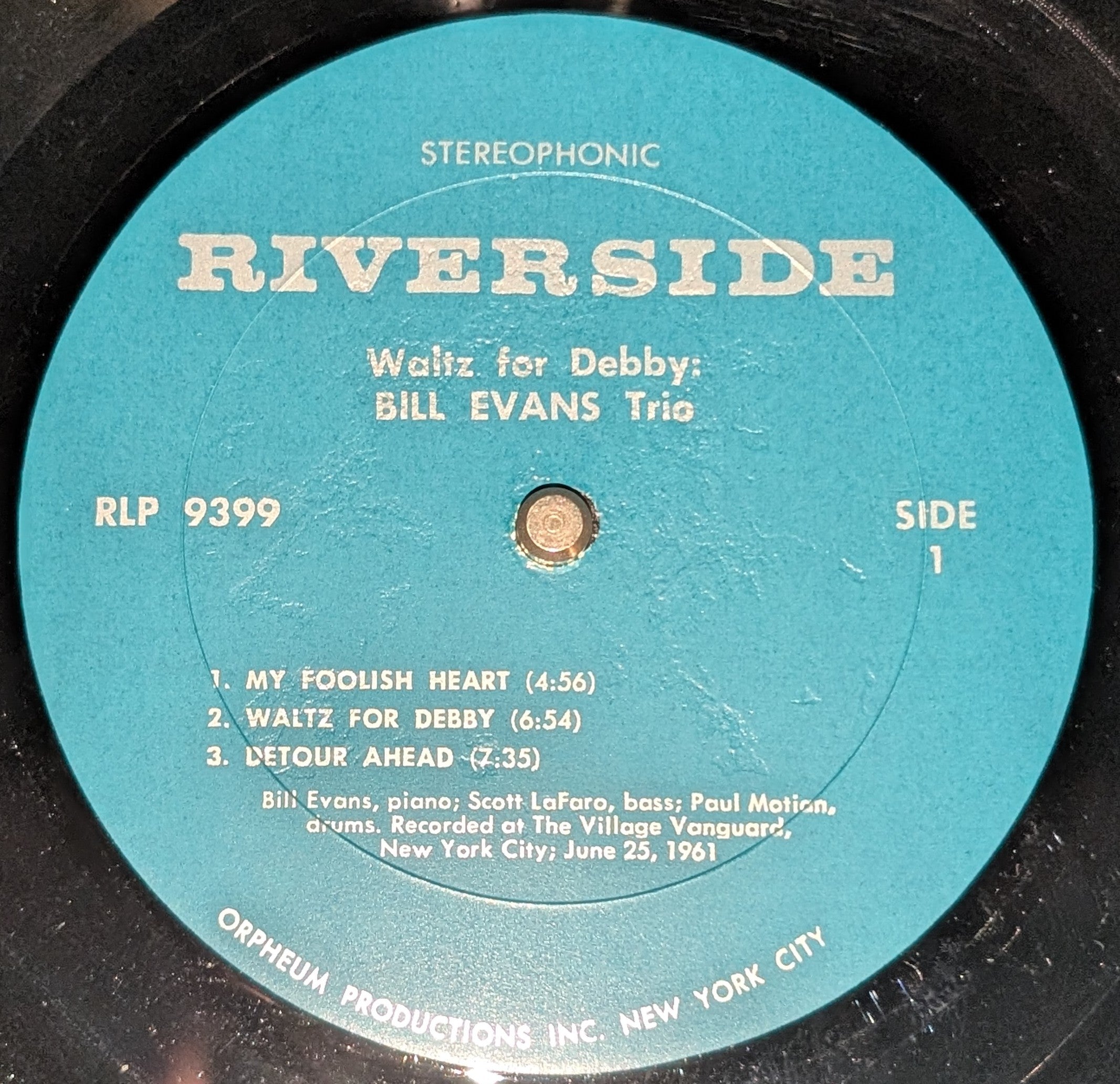 The Bill Evans Trio - Waltz For Debby (U.S.)