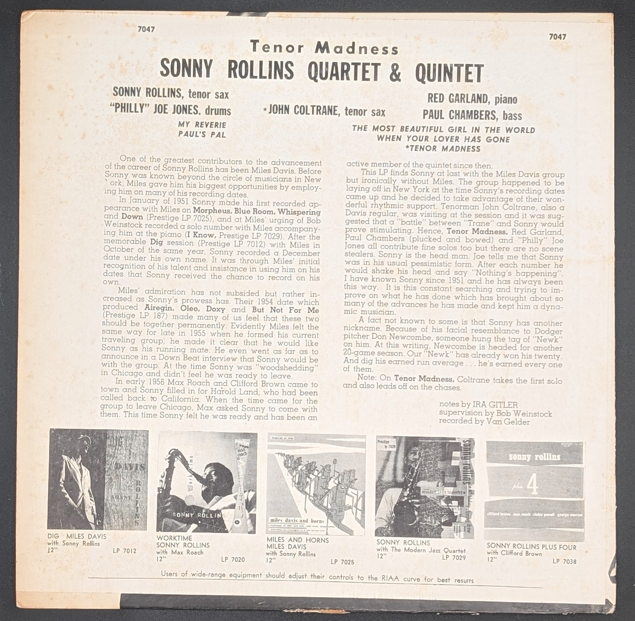 Sonny Rollins Quartet - Tenor Madness 8 29