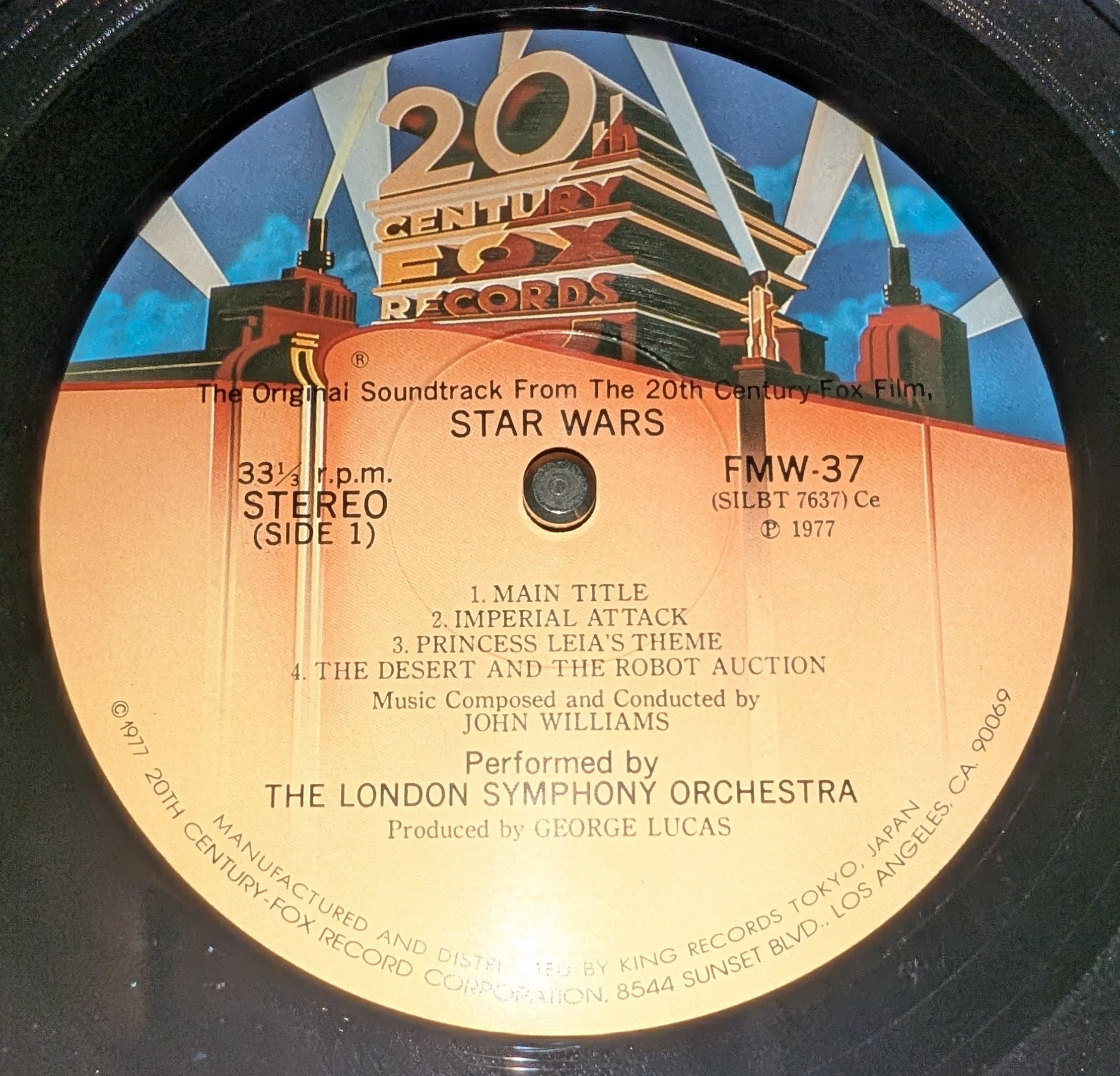 John Williams, London Symphony Orchestra  London Symphony Orchestra - Star Wars (The Original Soundtrack From The 20th Century-Fox Film) = スター・ウォーズ (オリジナル・サウンドトラック)