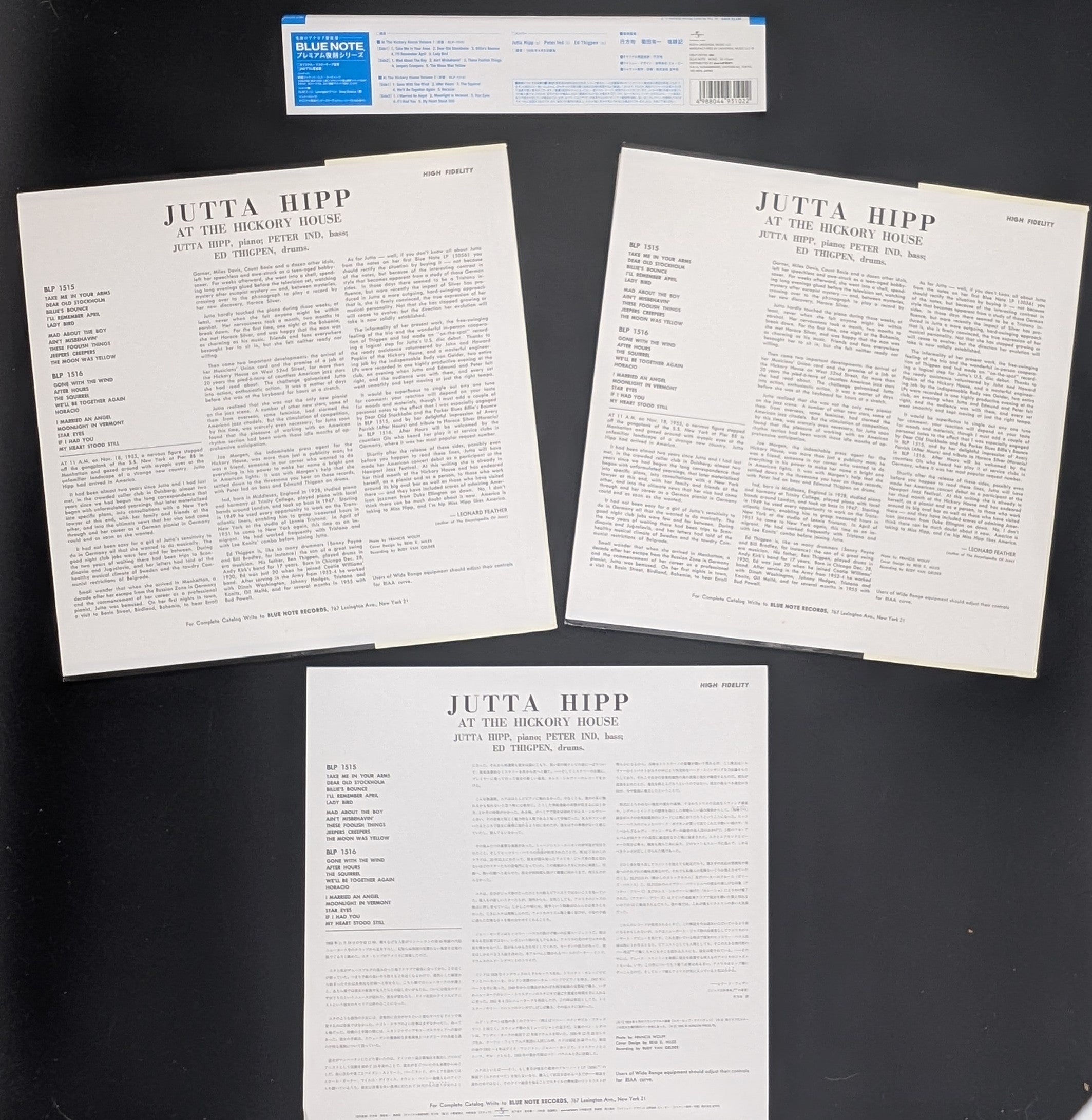 Jutta Hipp - At The Hickory House Volume 1, 2