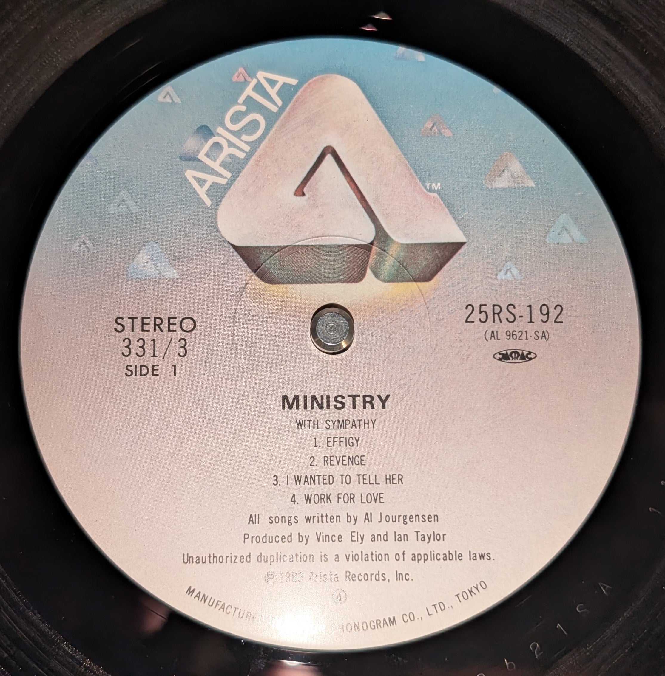 Ministry - With Sympathy  ミニストリー・ショック