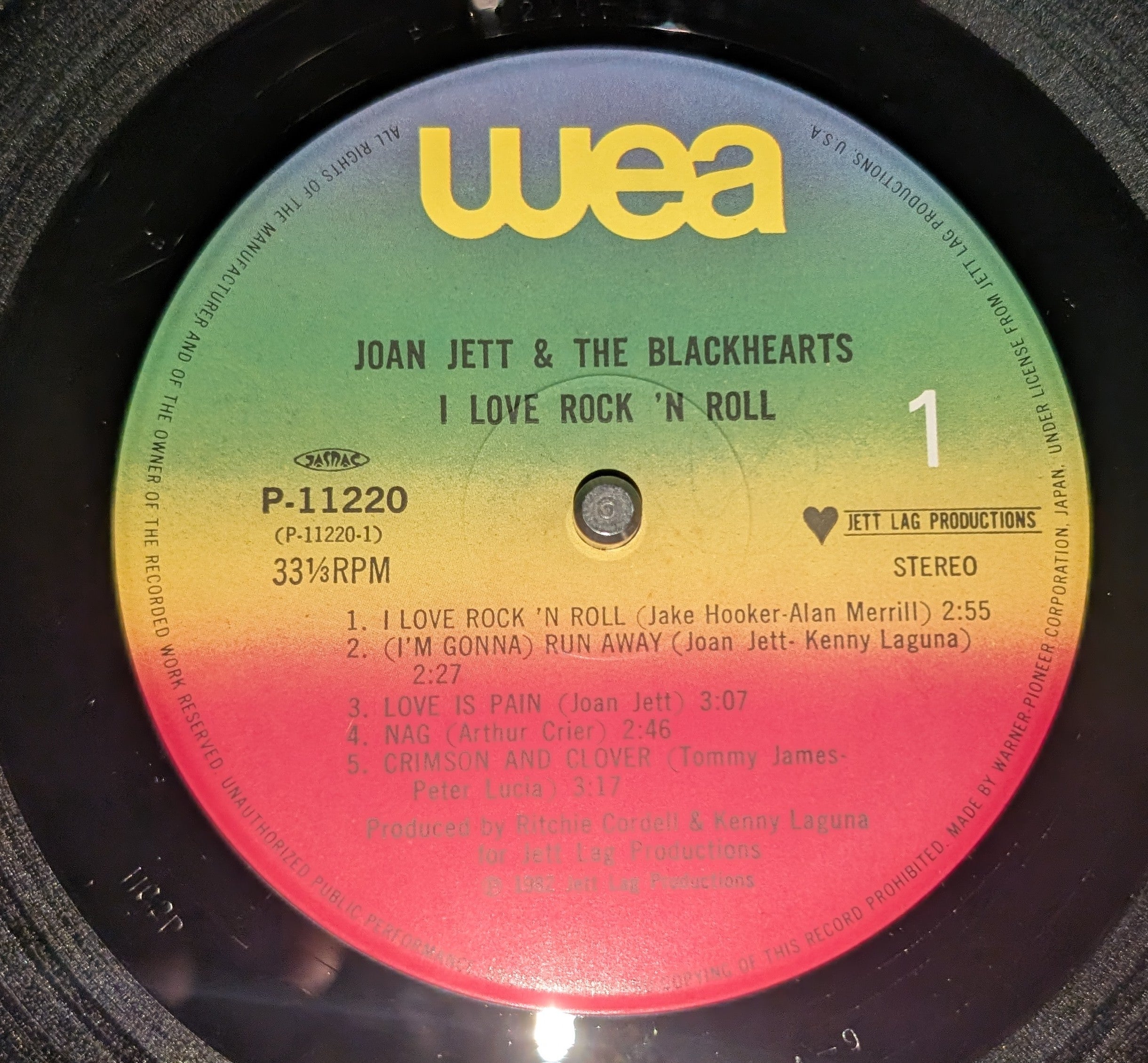 Joan Jett & The Blackhearts - I Love Rock 'N Roll  ** Sold **