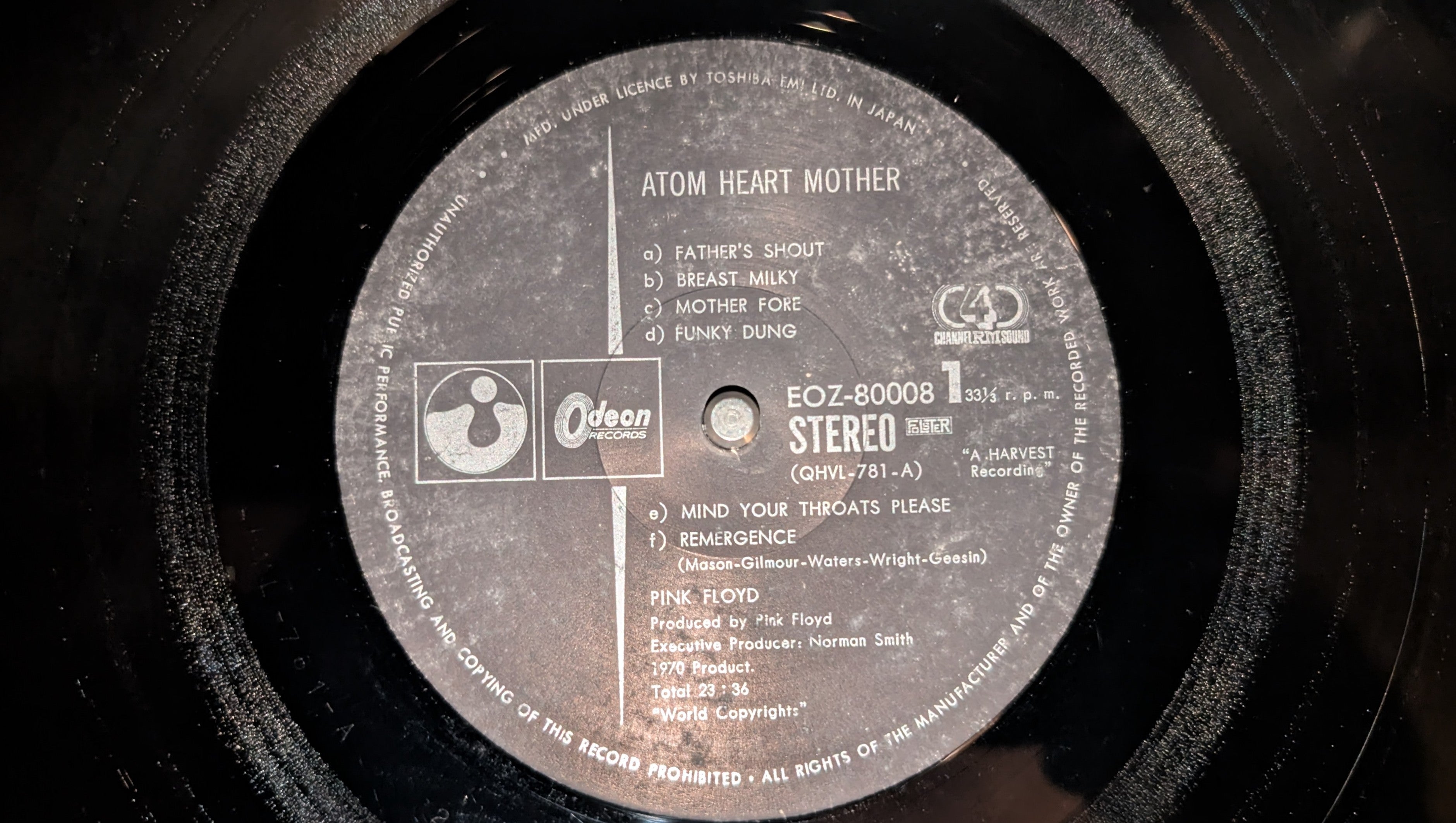 Pink Floyd - Atom Heart Mother  原子心æ¯  (Quadrophonic)
