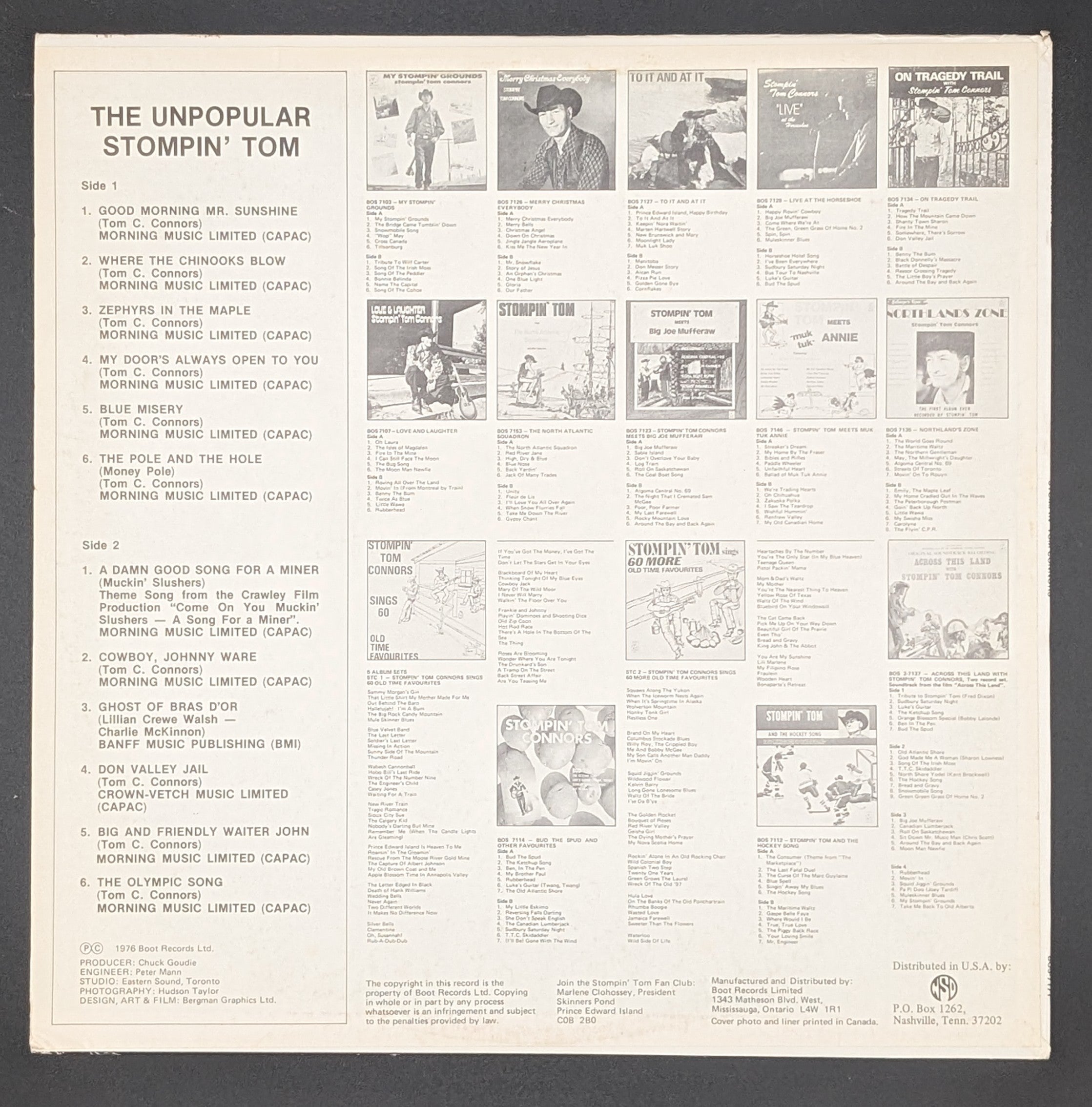 Stompin' Tom Connors - The Unpopular Stompin' Tom