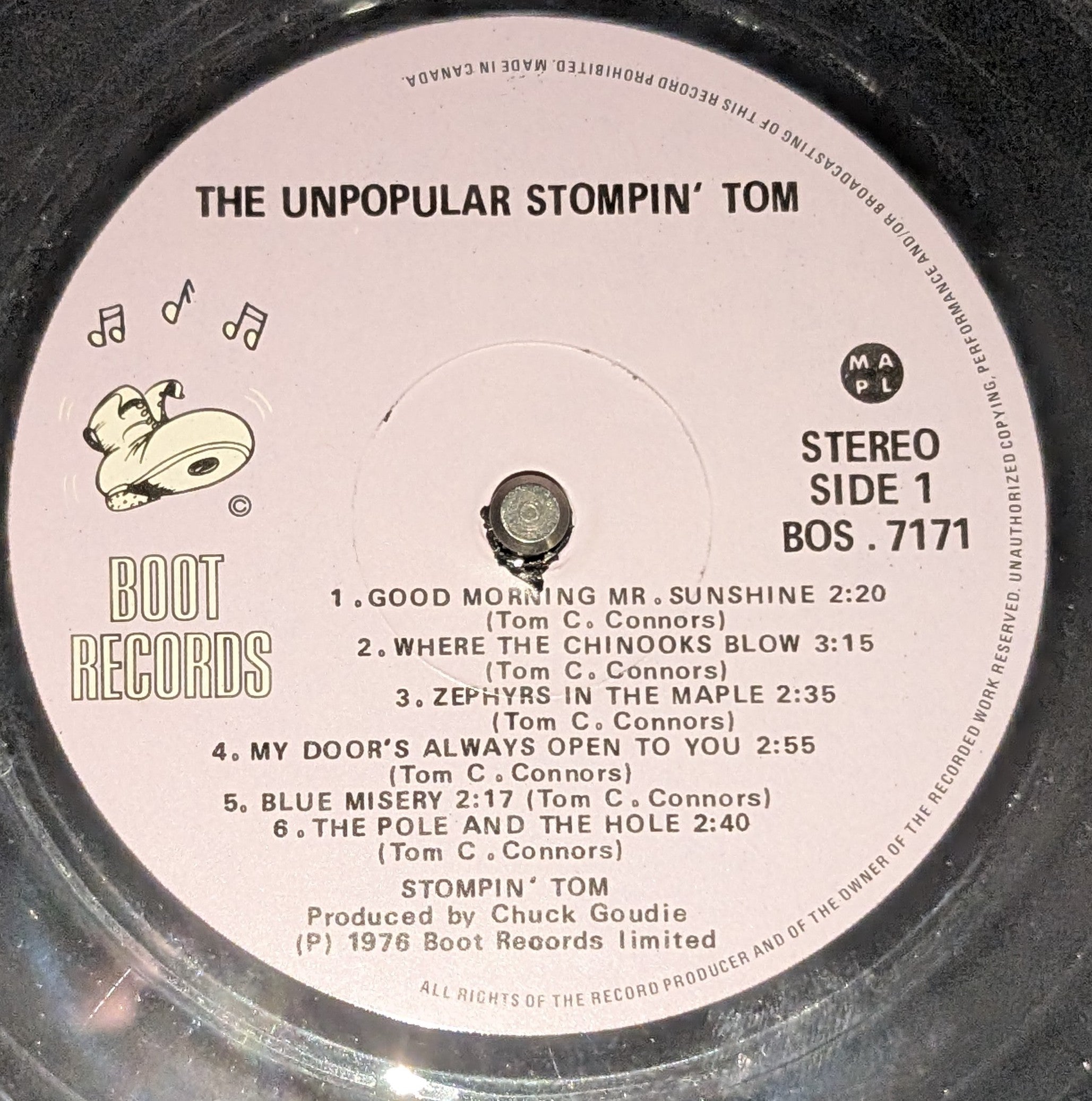 Stompin' Tom Connors - The Unpopular Stompin' Tom