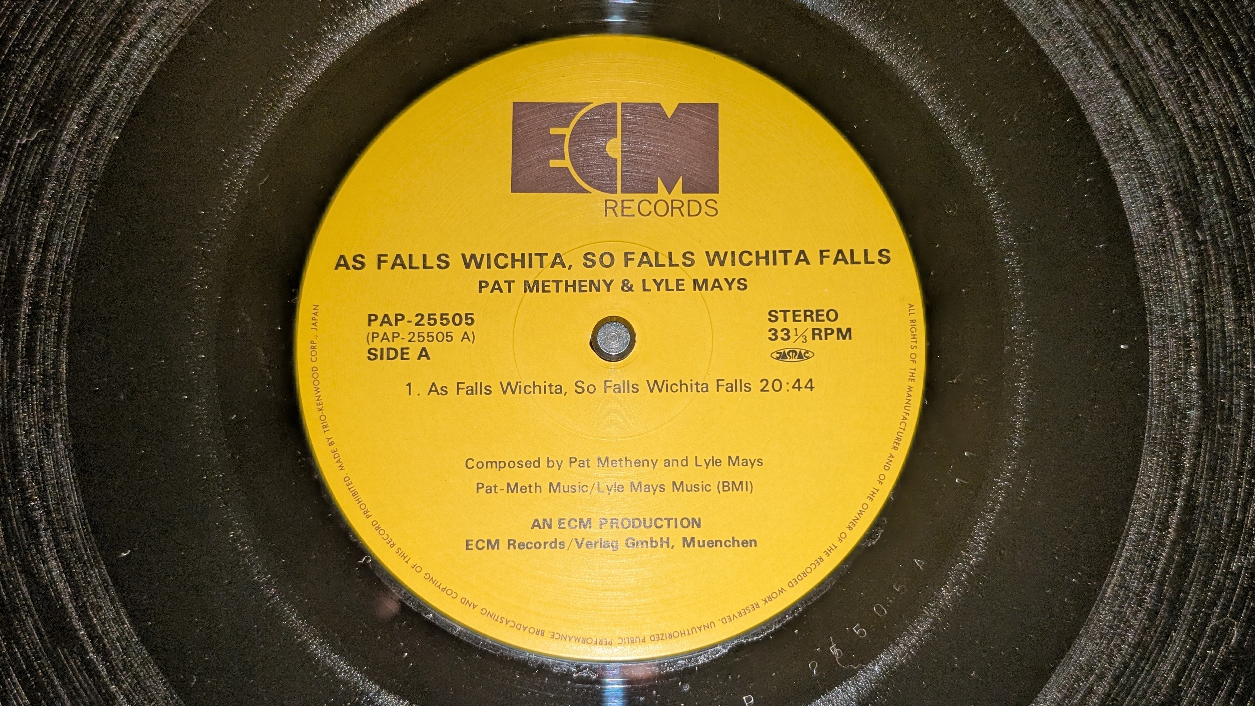 Pat Metheny & Lyle Mays - As Falls Wichita, So Falls Wichita Falls