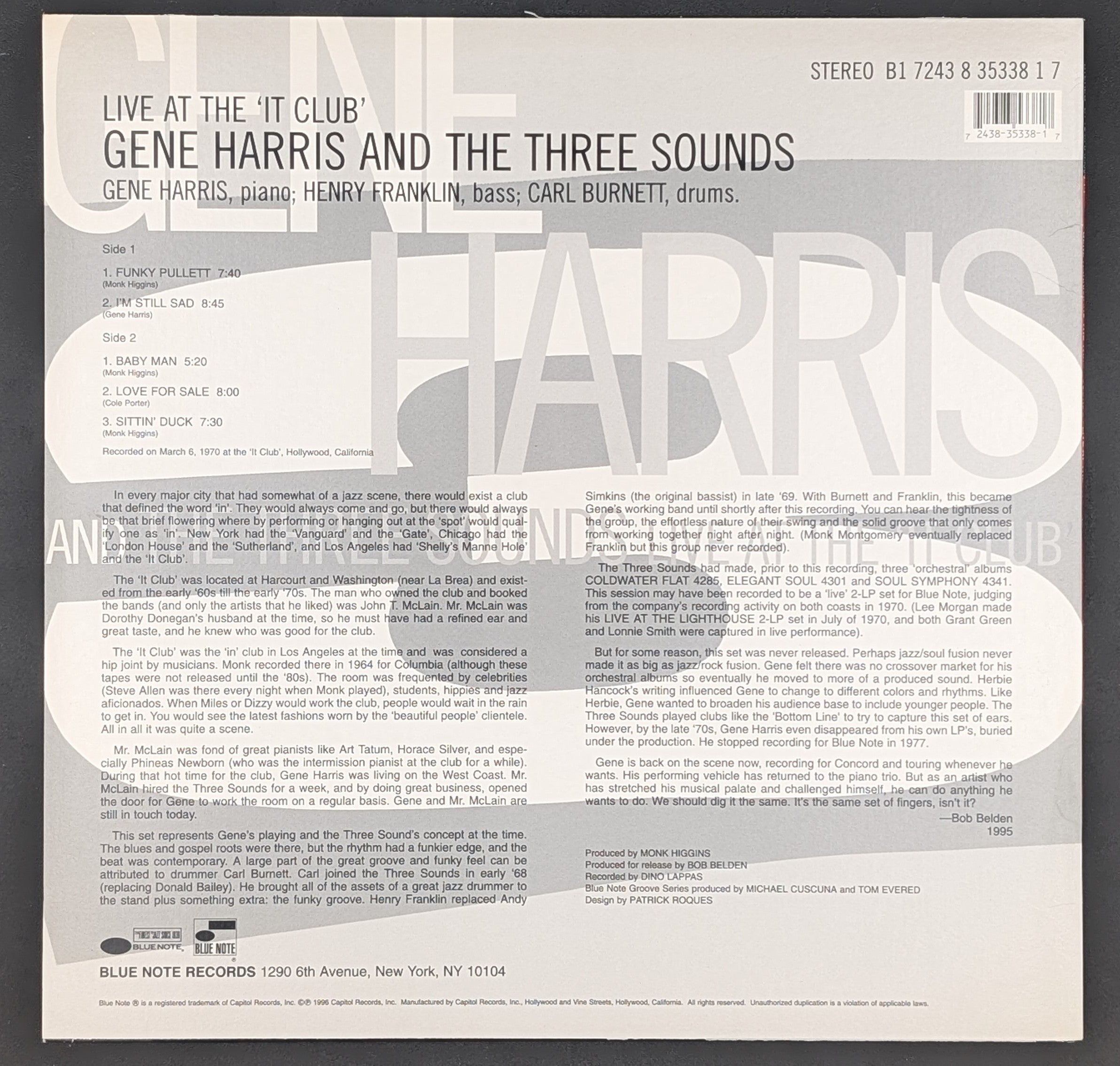 The Three Sounds - Live At The 'It Club'